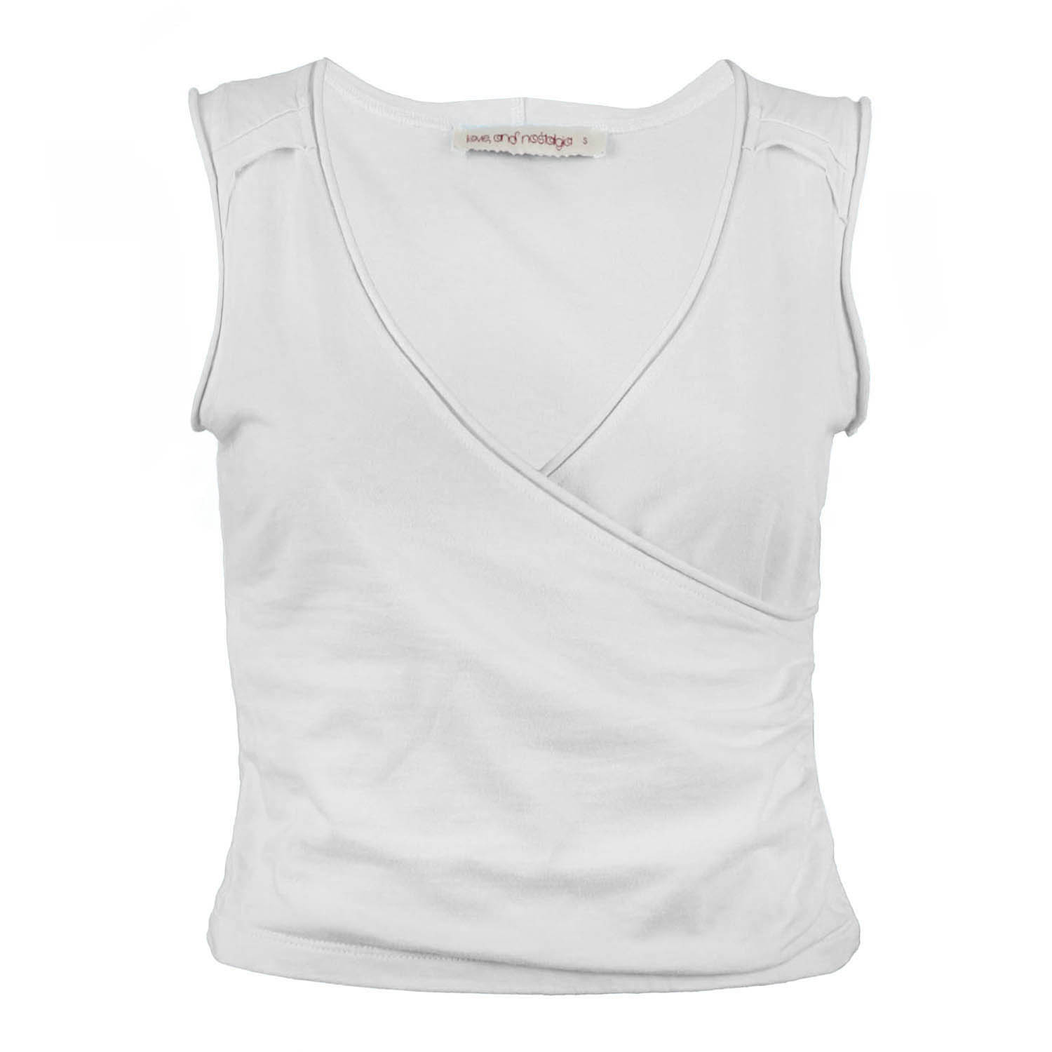 Love And Nostalgia Women's No Biggie Top - White In White