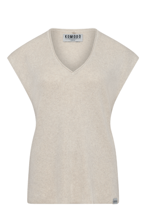 Women’s White Polly - Organic Cotton Ivory Top Large Komodo