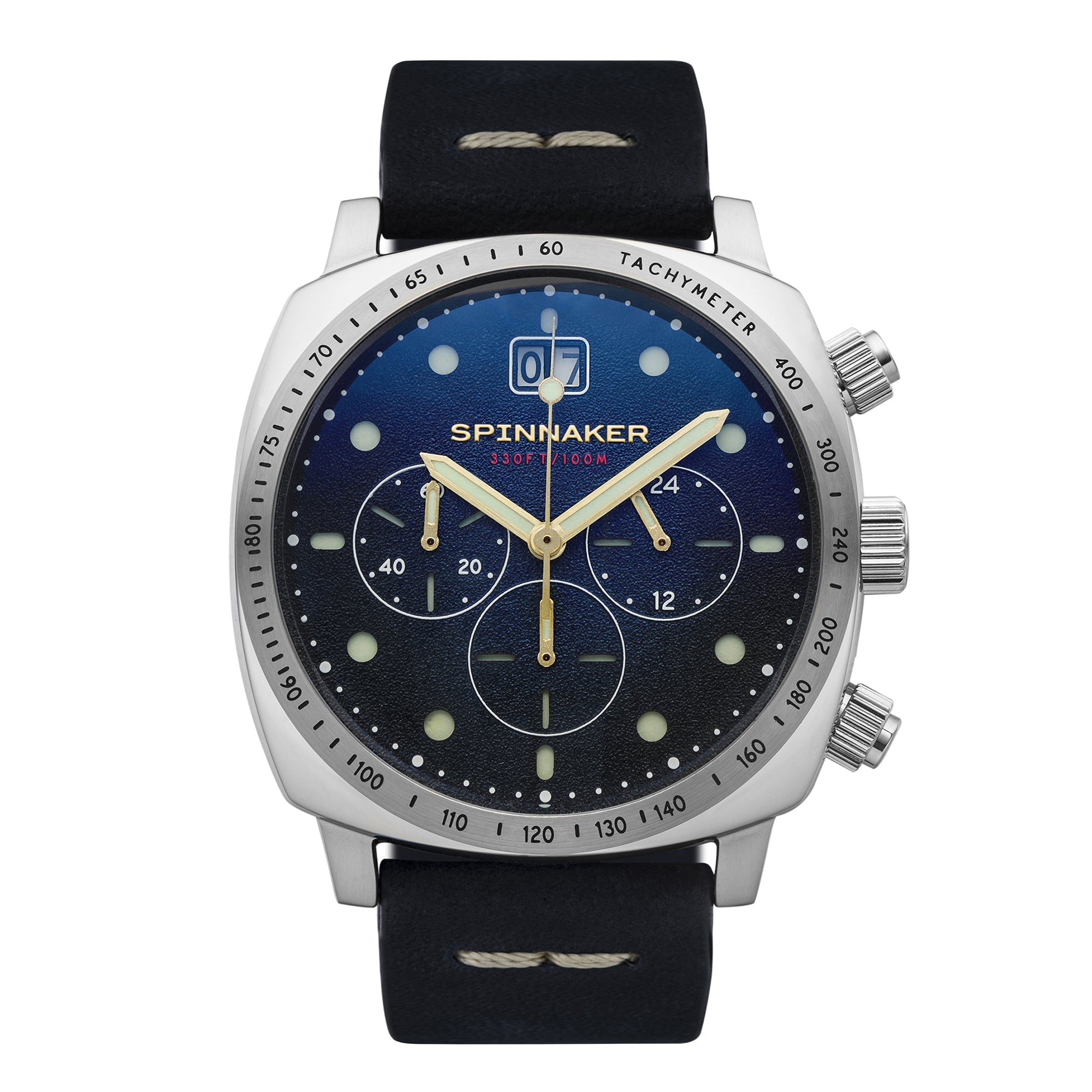 Spinnaker Blue  Hull Men's Japanese Quartz Lapis Watch In Blue