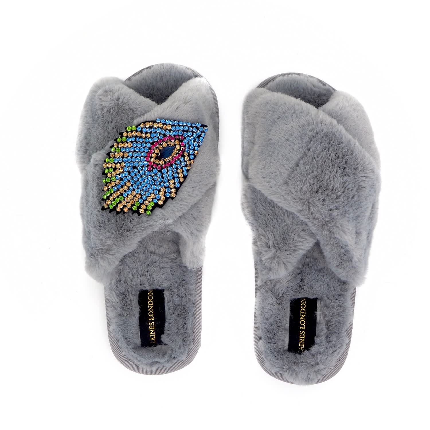 peacocks slippers