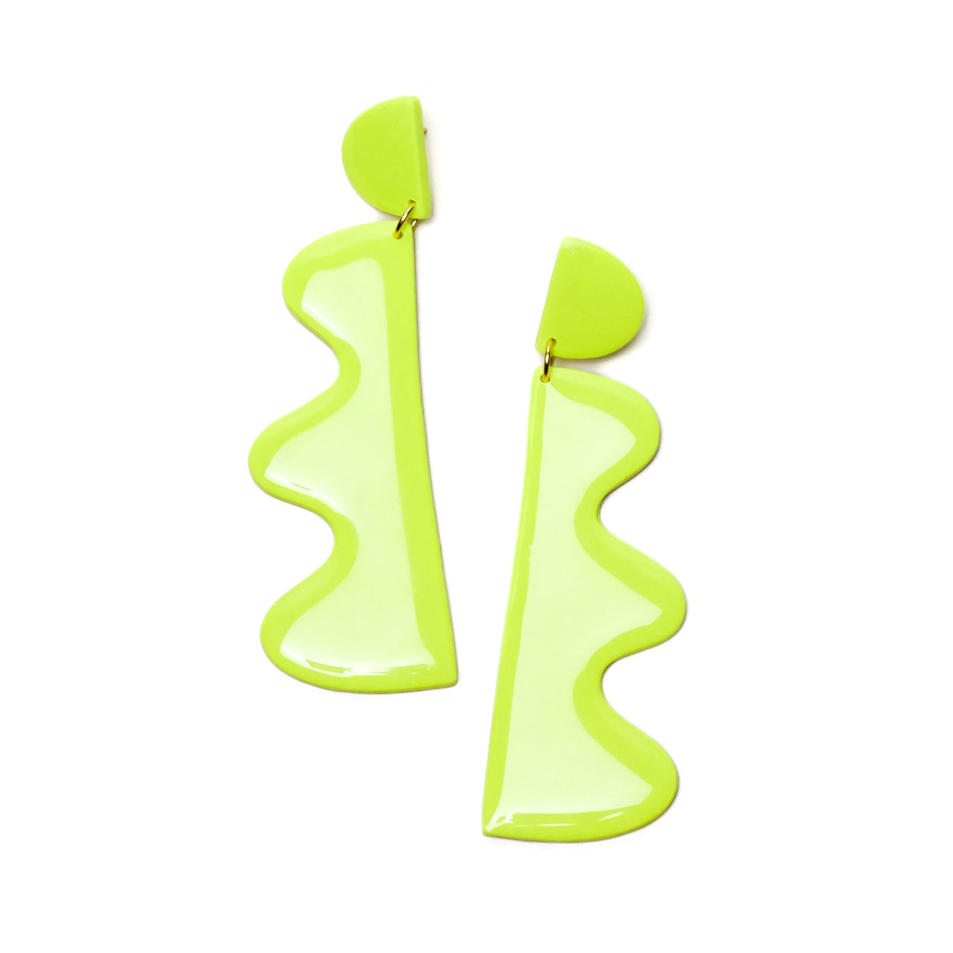 By Chavelli Women's Yellow / Orange Wiggles In Neon Yellow In Green