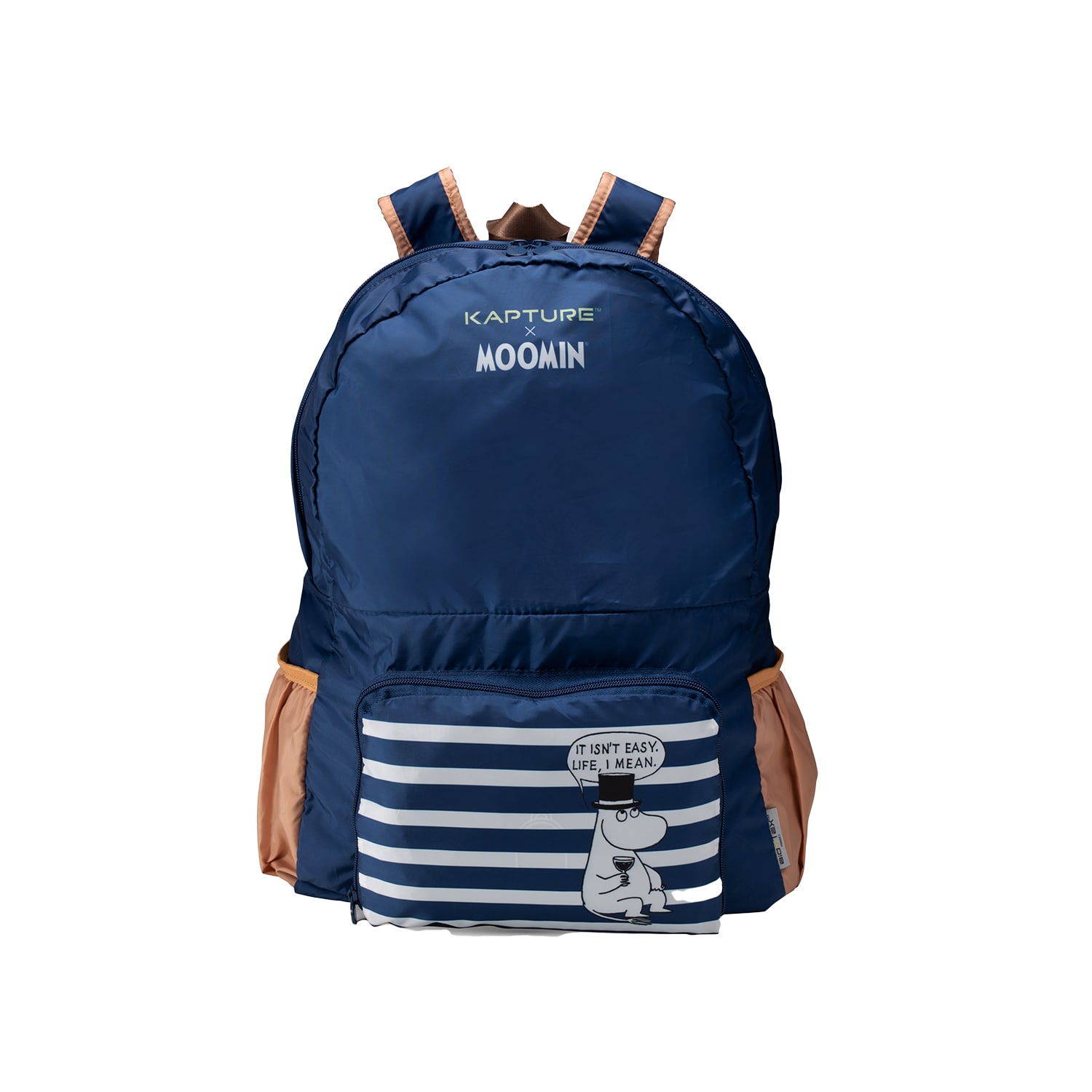Kapture Blue Moominpappa Foldable Backapck In Blue
