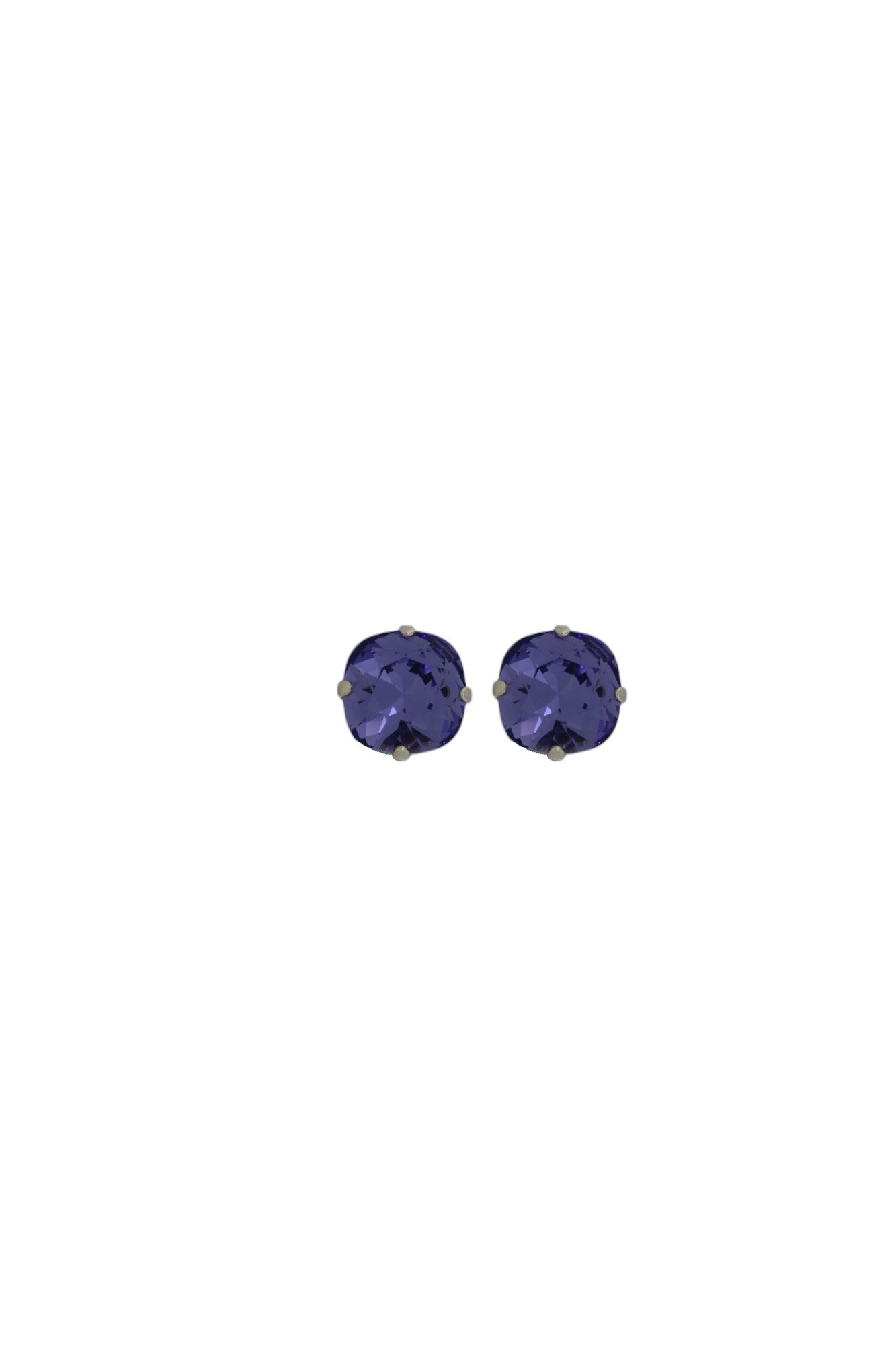 Vickisarge Women's Pink / Purple The Little Purple Stud In Platinum