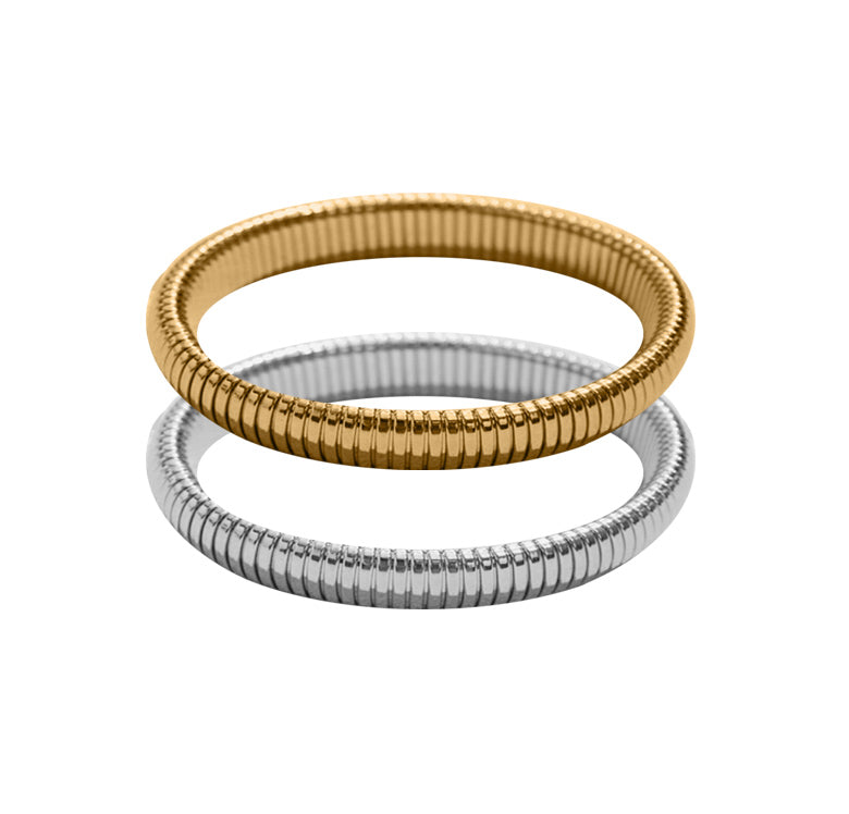Women's 20Mm Stretch Bangle Gold