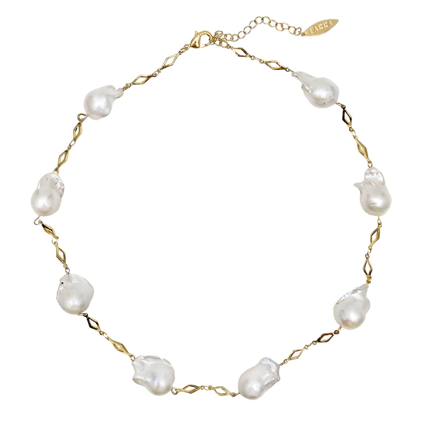 Timeless Natural Baroque Pearls Necklace | Farra | Wolf & Badger