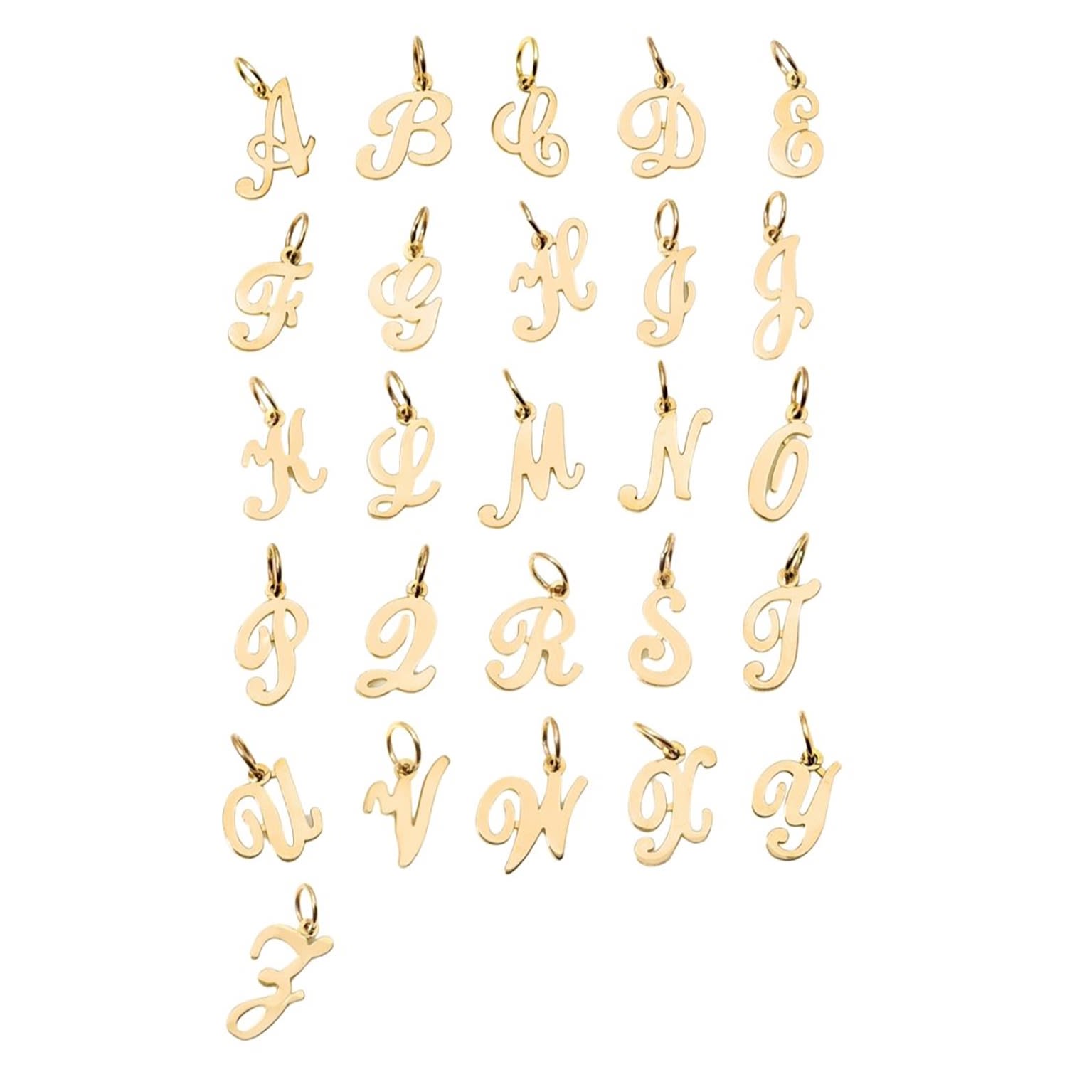Women's Gold The Cursive Initial Pendant | Öugie