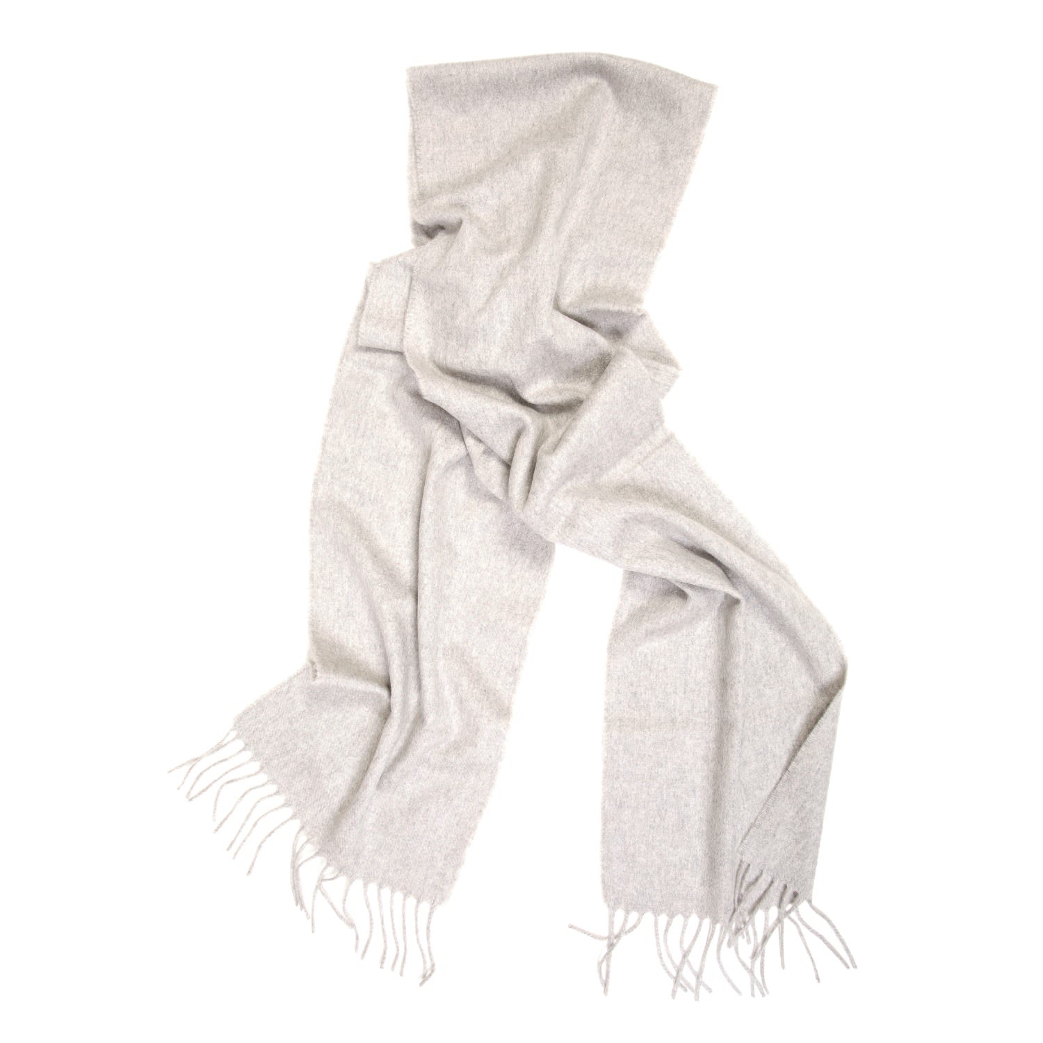 Men’s Oban Light Grey Cashmere Scarf Kinalba