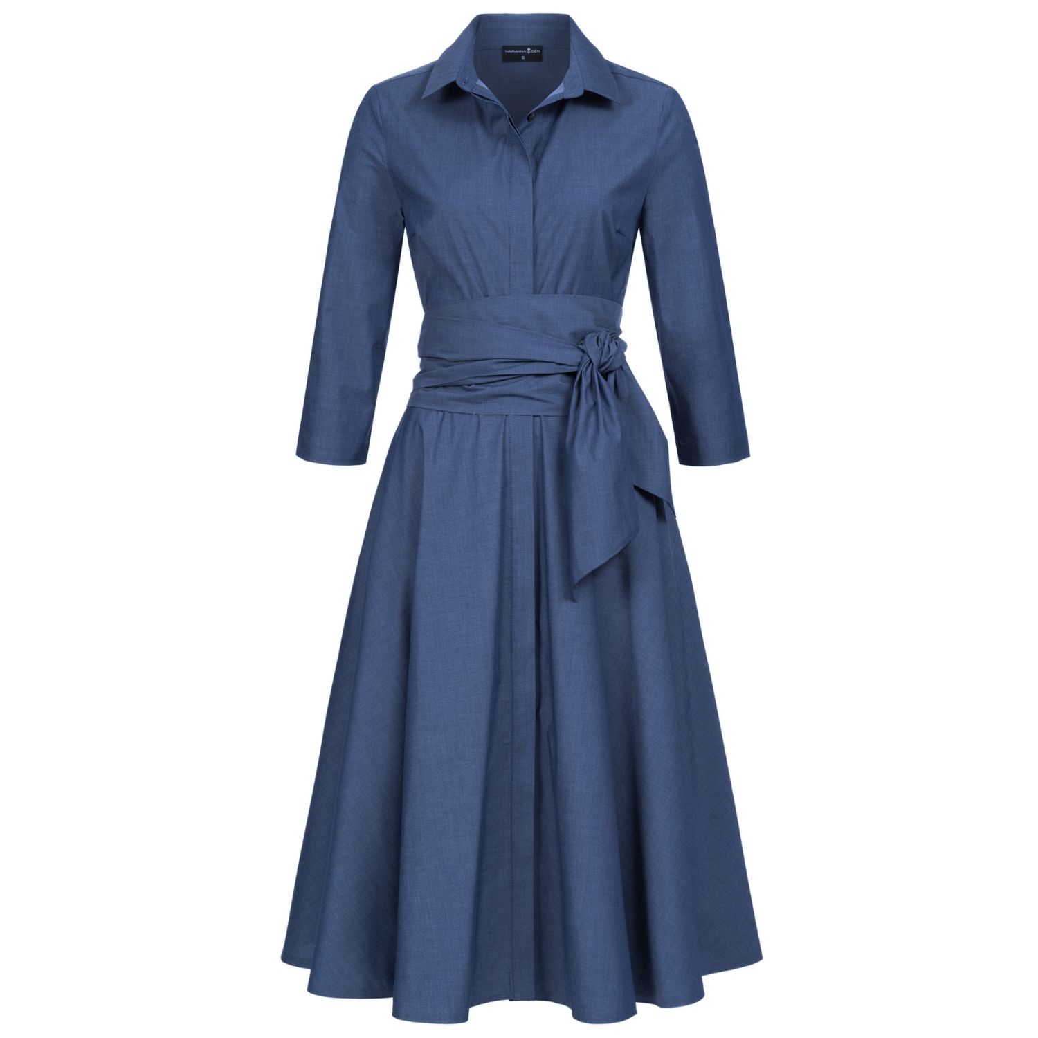 Marianna Déri Women's Blue Shirtdress With Tie Belt In Blue