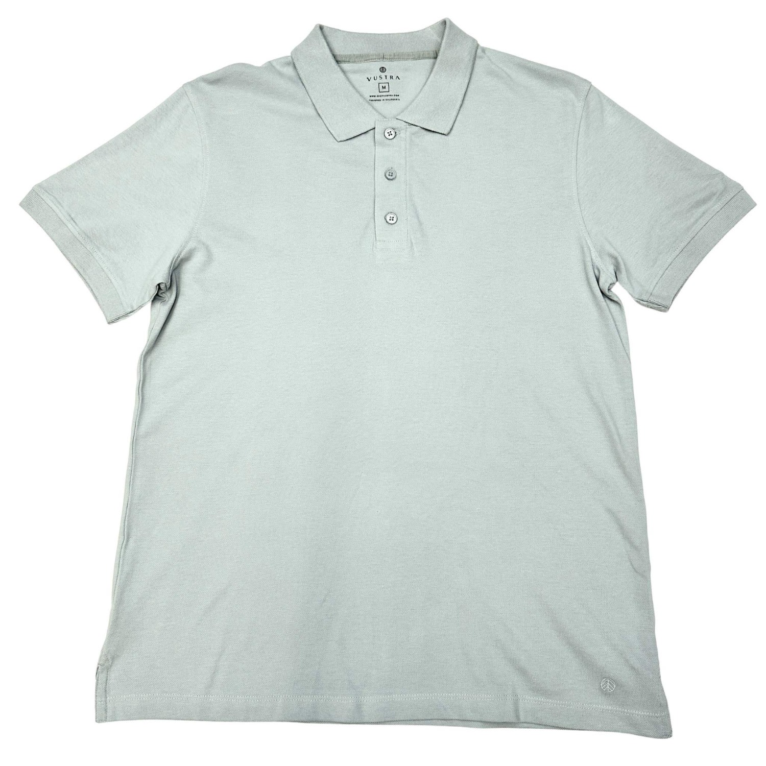 Vustra Men's Granite Grey Short Sleeve Polo In Gray