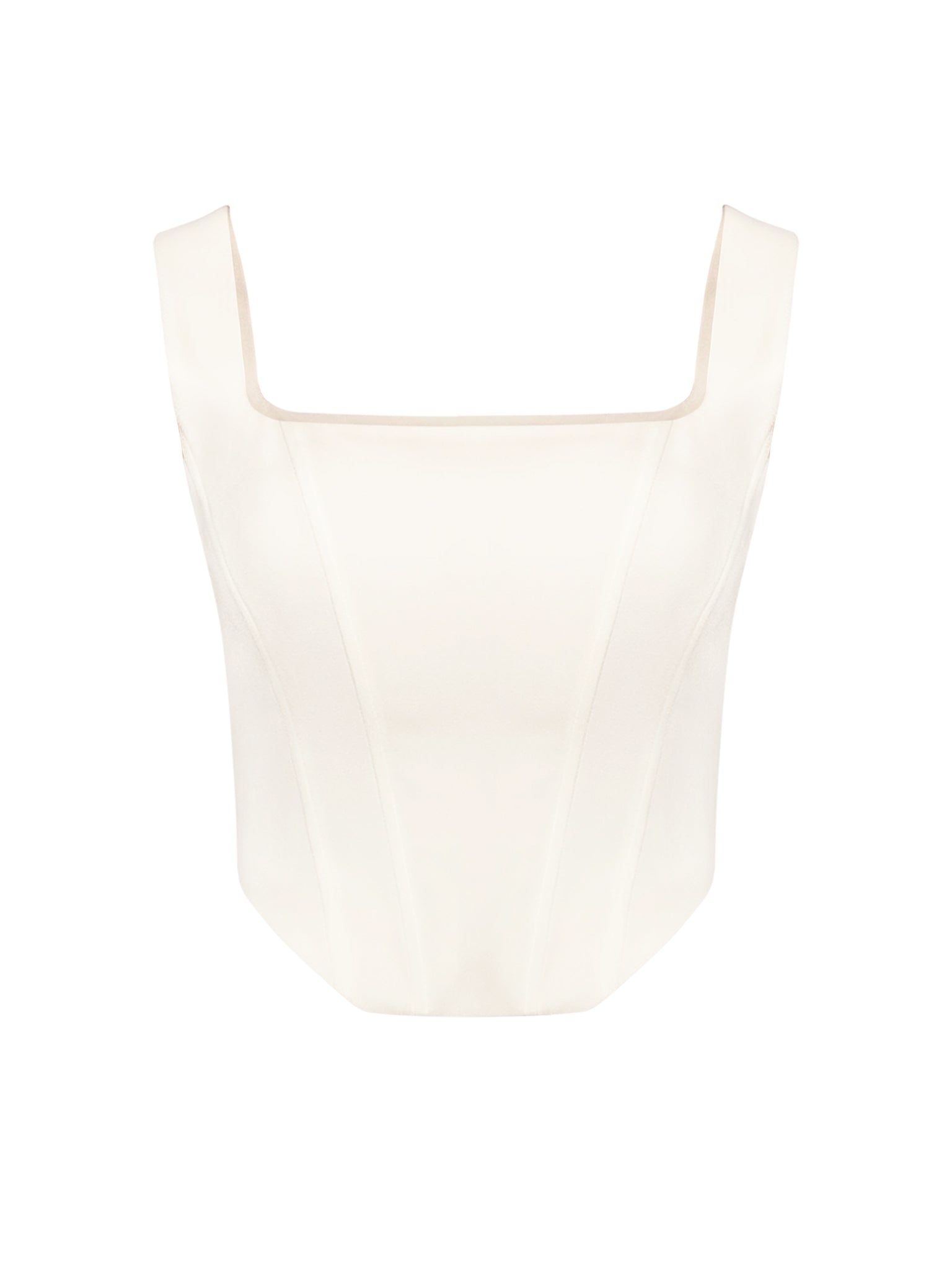 Tia Dorraine Women's White Classic Chic Bustier Top In White