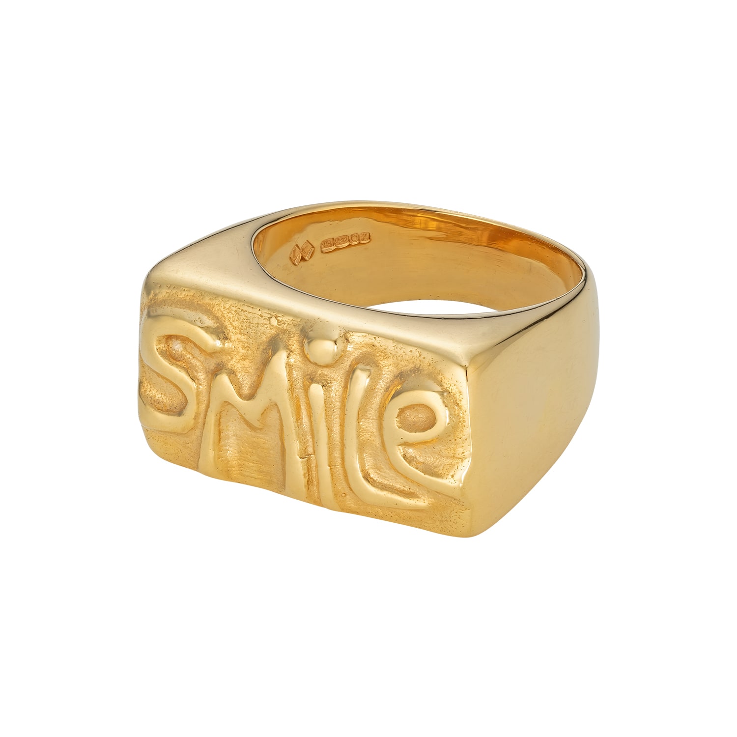 Indy Cockroft Women's Gold Smile Ring In Gold
