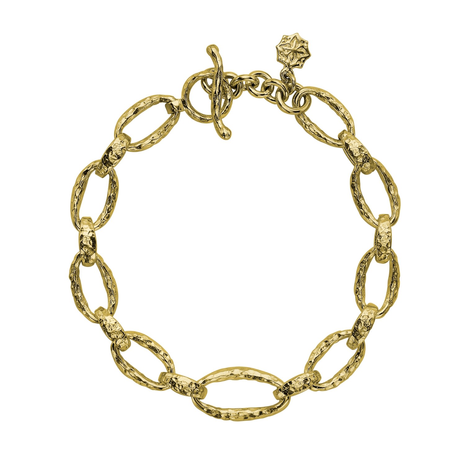 Dower & Hall Women's Gold Oval Link Nomad Bracelet In Vermeil