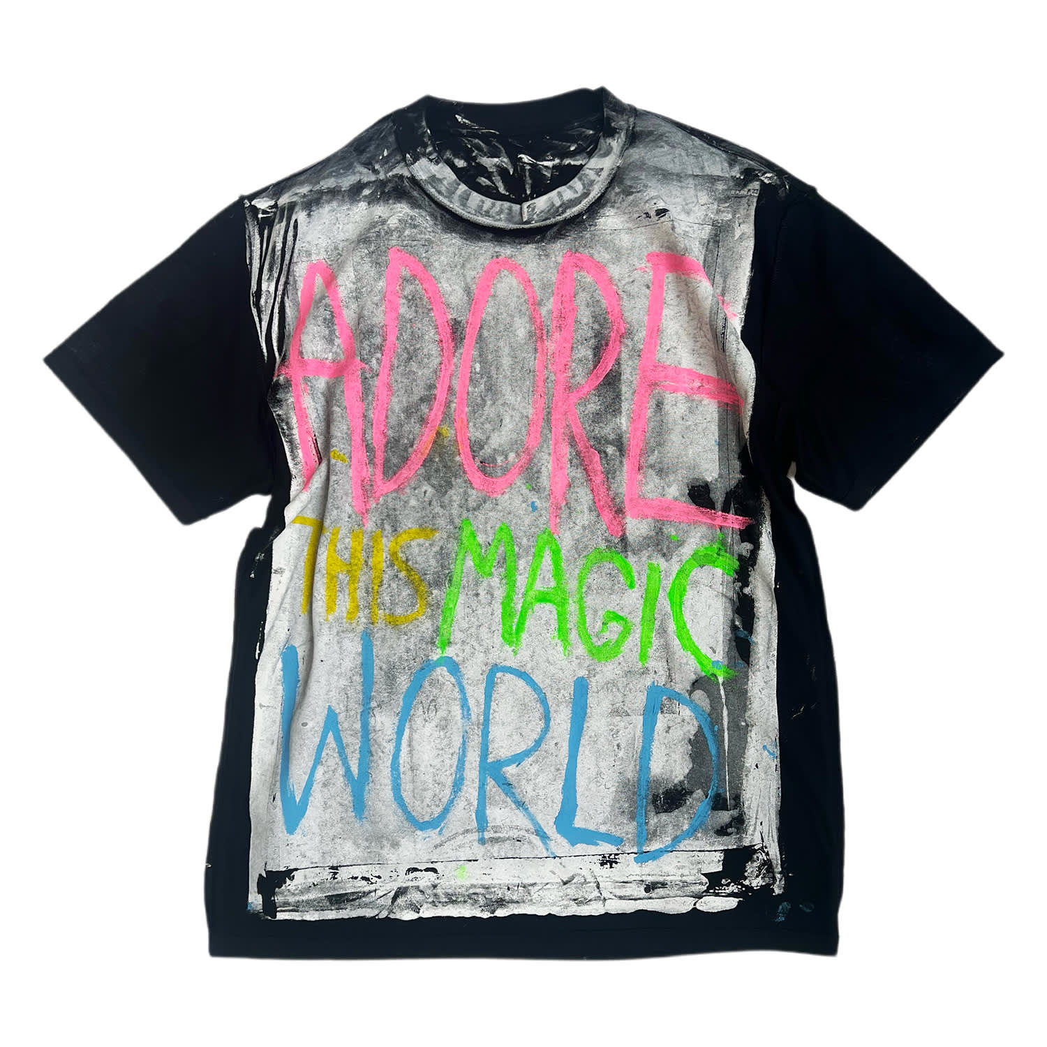 Simeon Farrar Men's Black Adore This Magic World T-shirt In Black