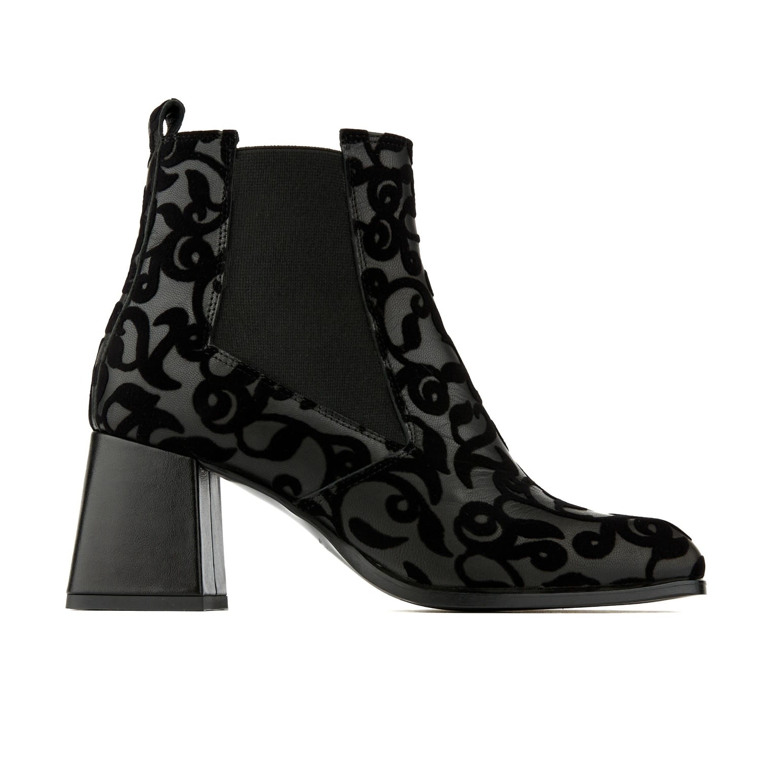 Claudia Mini - Black Floral - Womens Ankle Boots 8 Uk Embassy London Usa