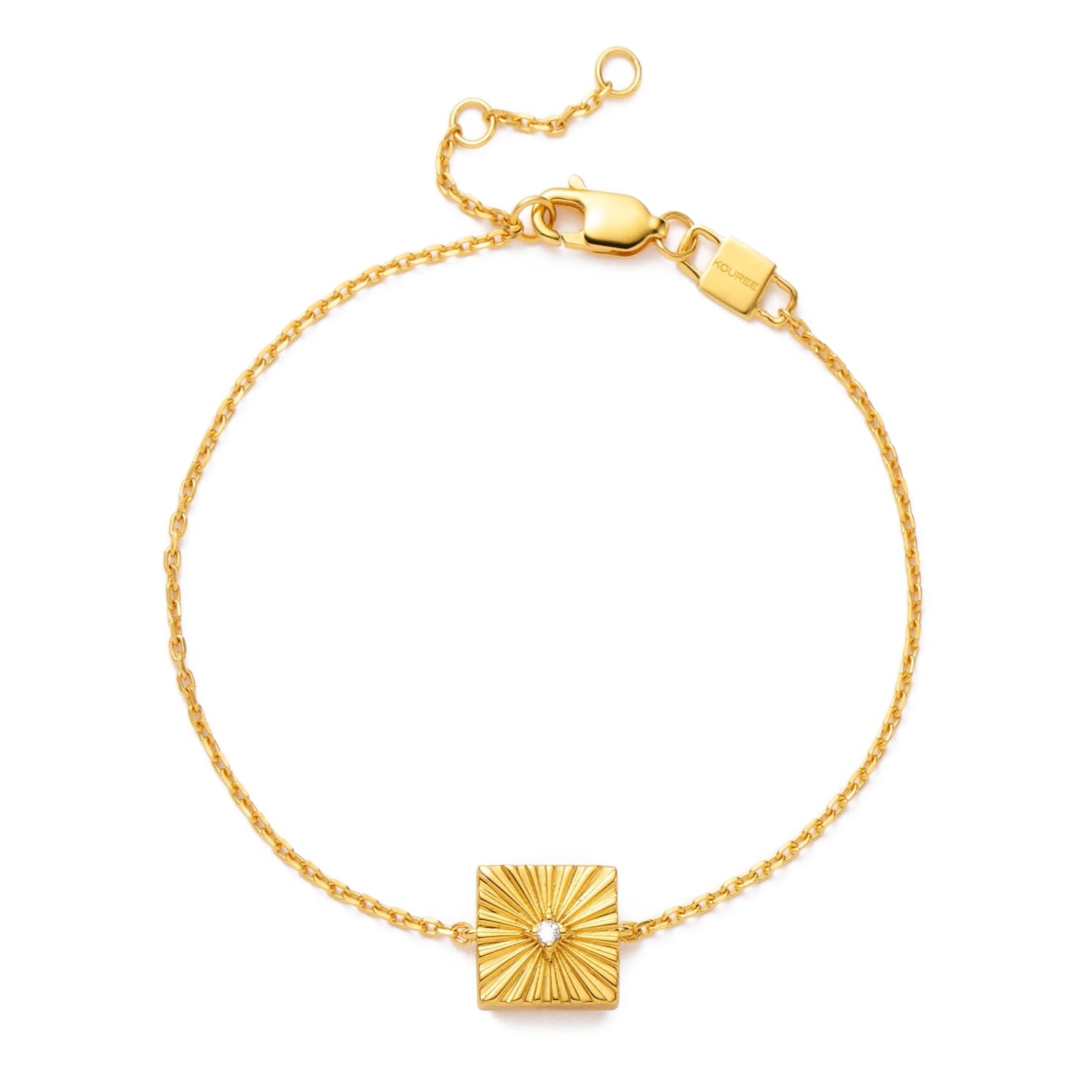 Women&rsquo;s Gold You&rsquo;ve Got This&rsquo; Fixed Charm Bracelet | Kouree