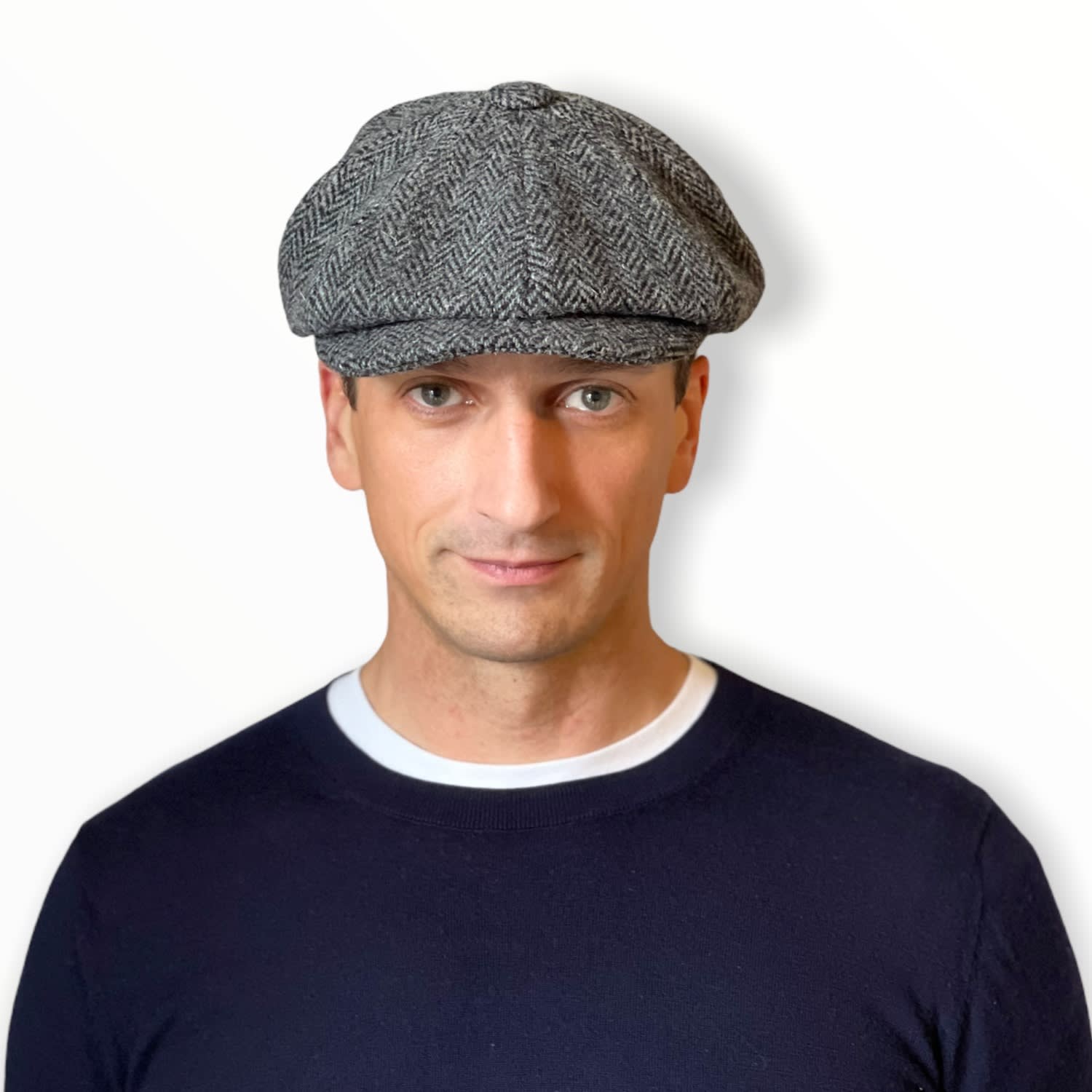HIGHER×HARRIS TWEED HERRINGBONE BERET williamsburg-ht-hb-charcoal-1.jpg
