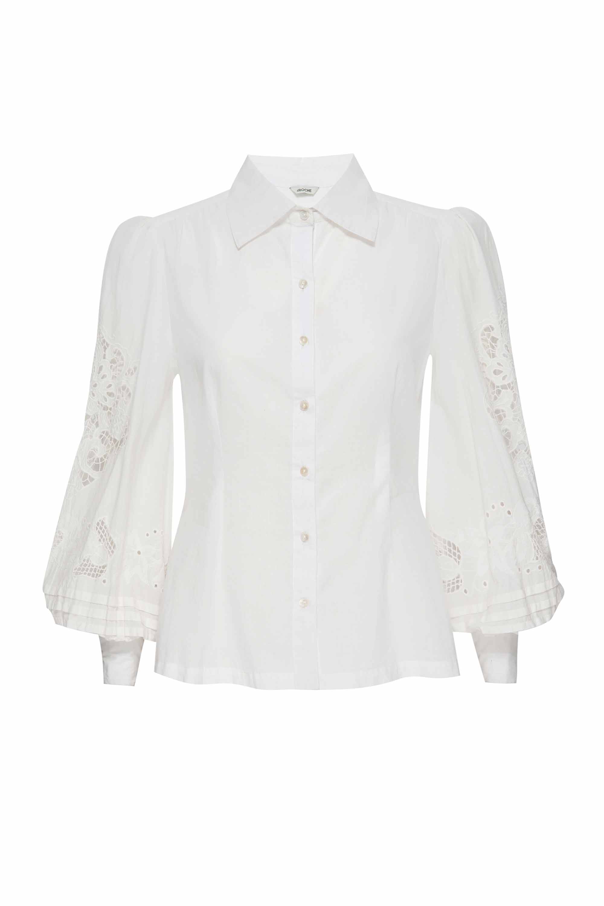 Women’s White Darcy Shirt - Milky Small St. Roche