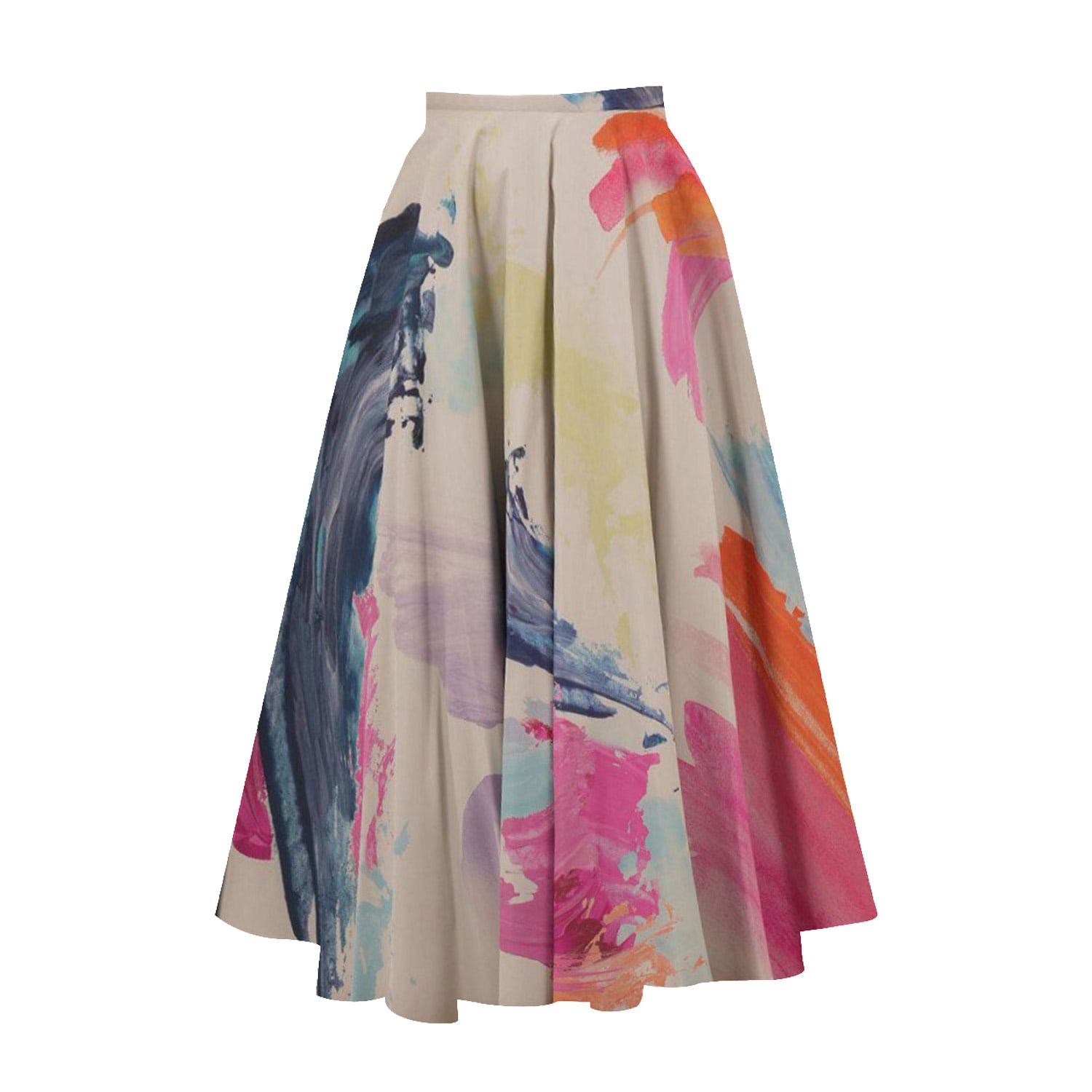 Ma Mulier Women's Midi Printed Fluffy Skirt