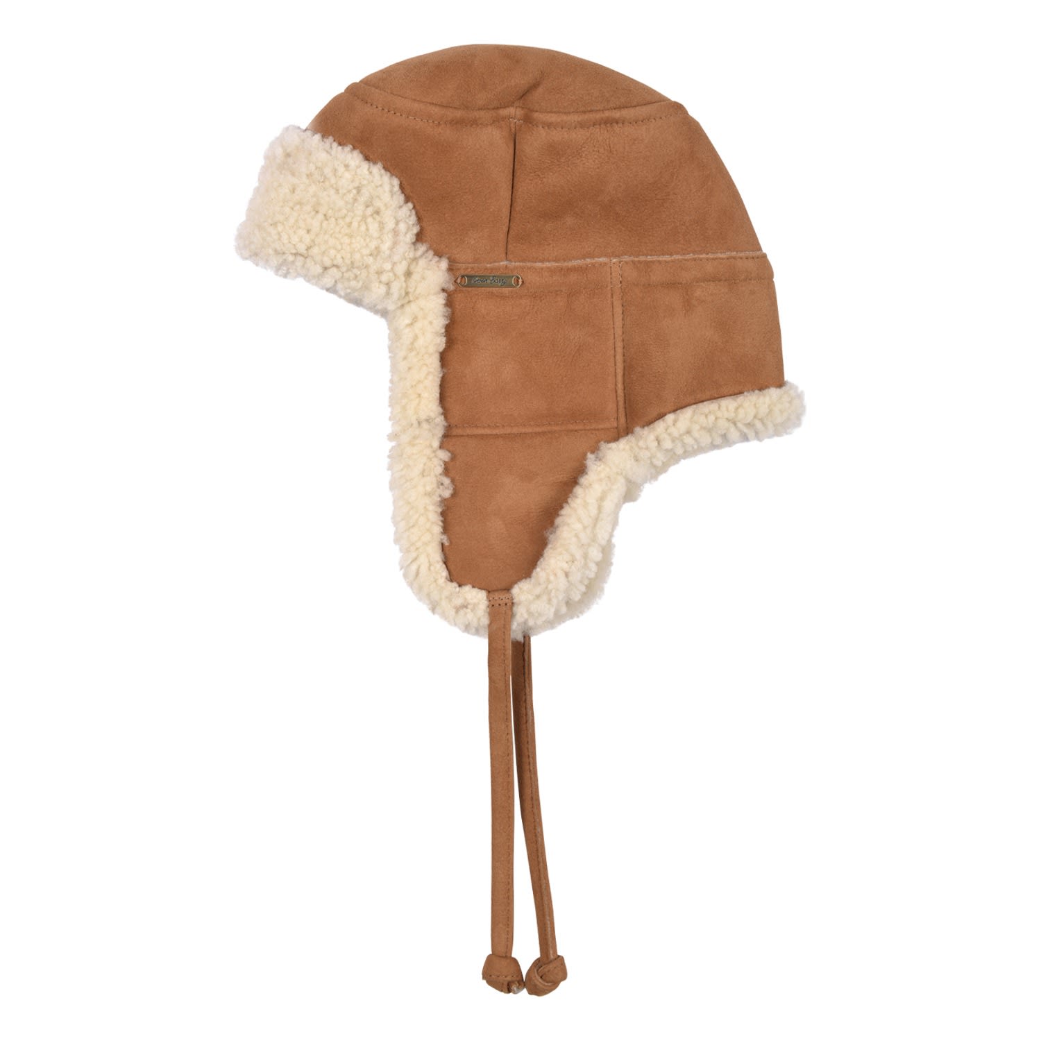 Men’s Brown Sheepskin Trapper Brandy Cream Garth Owen Barry