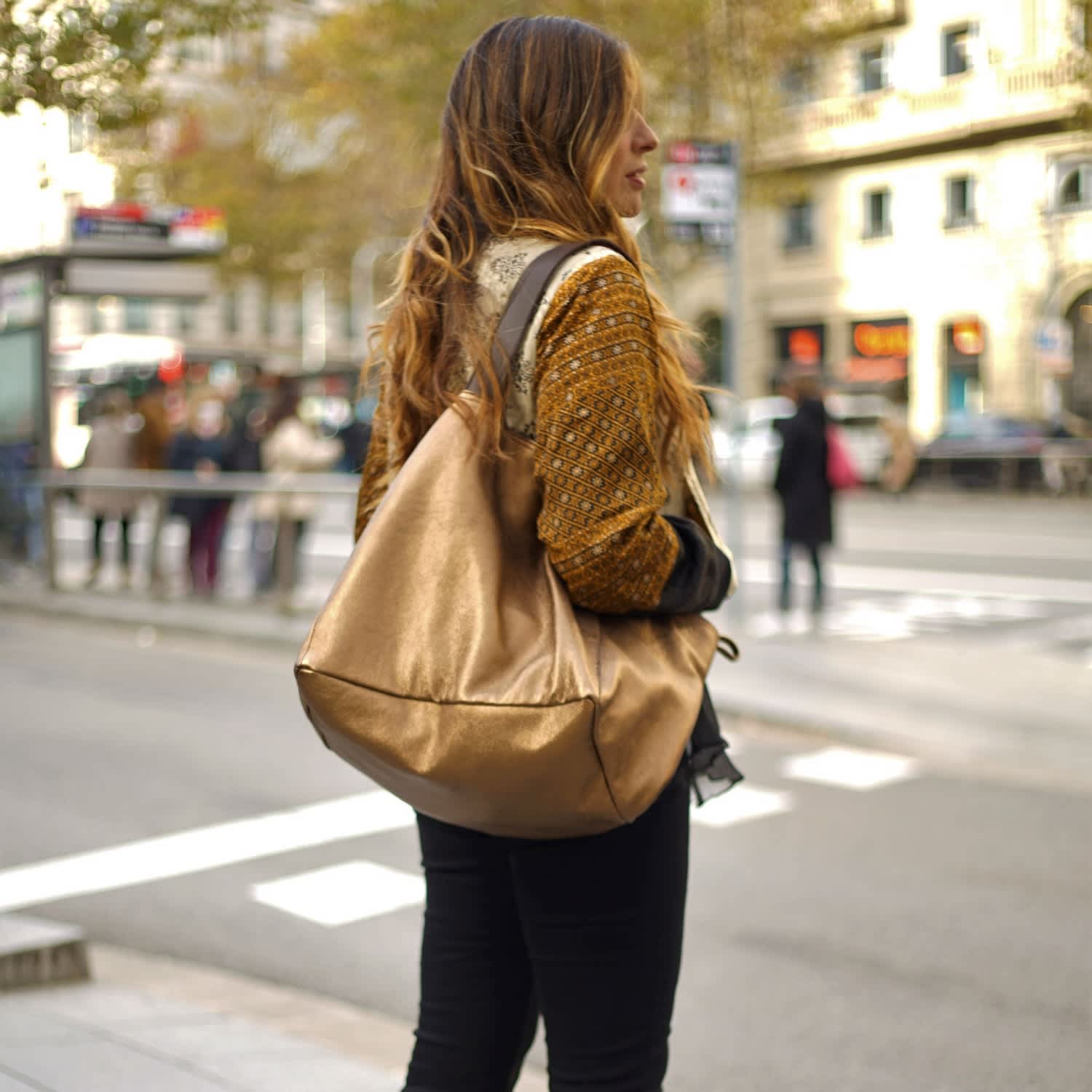 Oversized leather handbags sales