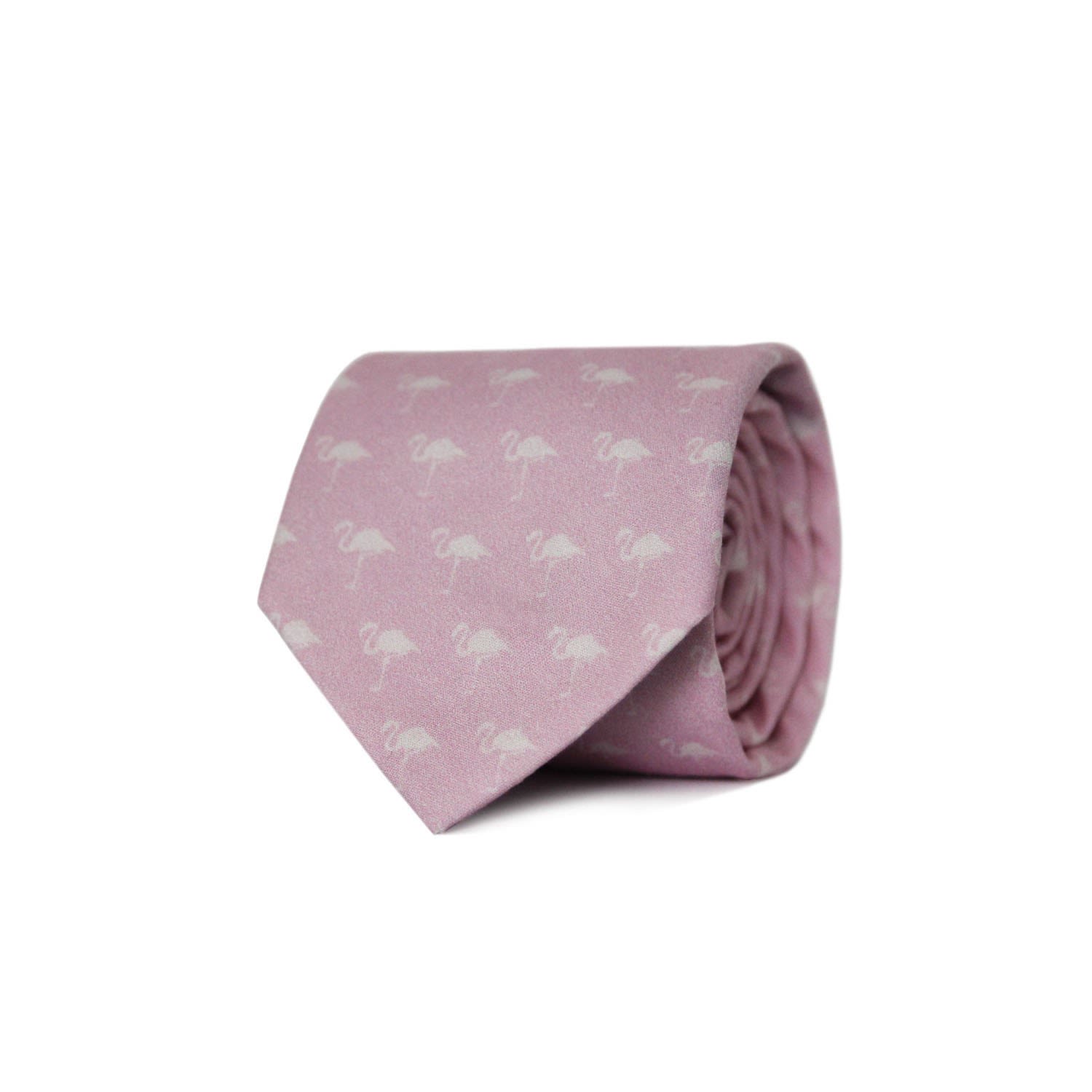 Men’s Pink / Purple Flamingle Necktie One Size Tom Astin