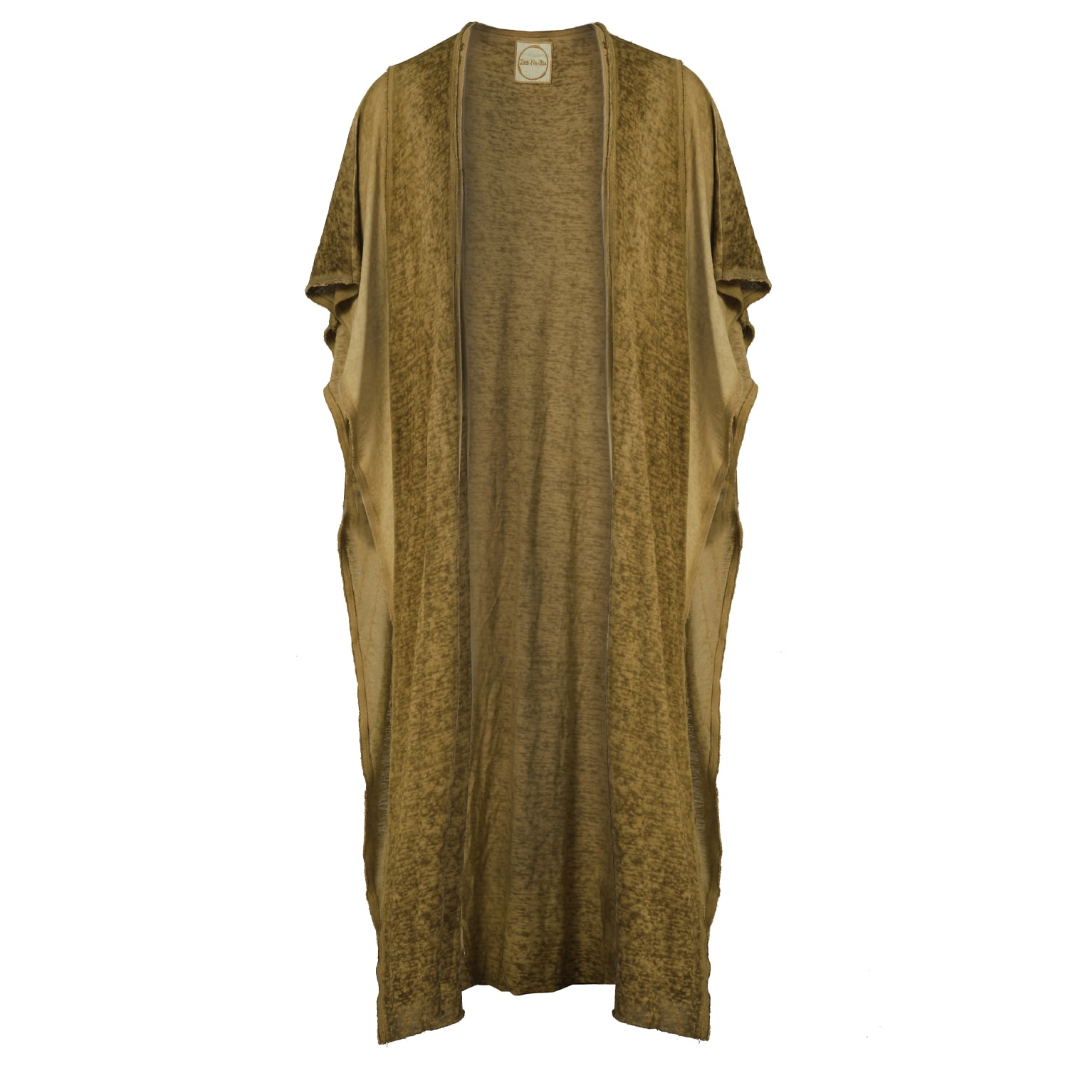 Zhenabia Women's Brown / Neutrals Sahmeran Kimono Desert Sand - Boho Unisex Kimono In Brown