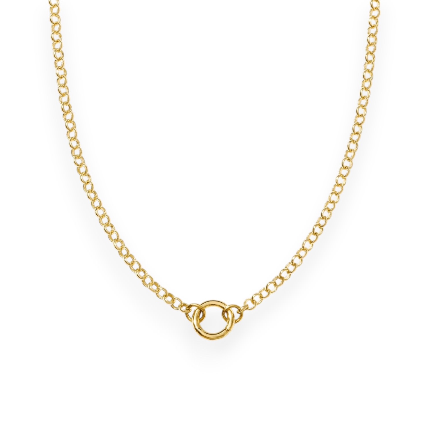 Alexie Of Athens Women's Gold Rolo Charm Chain