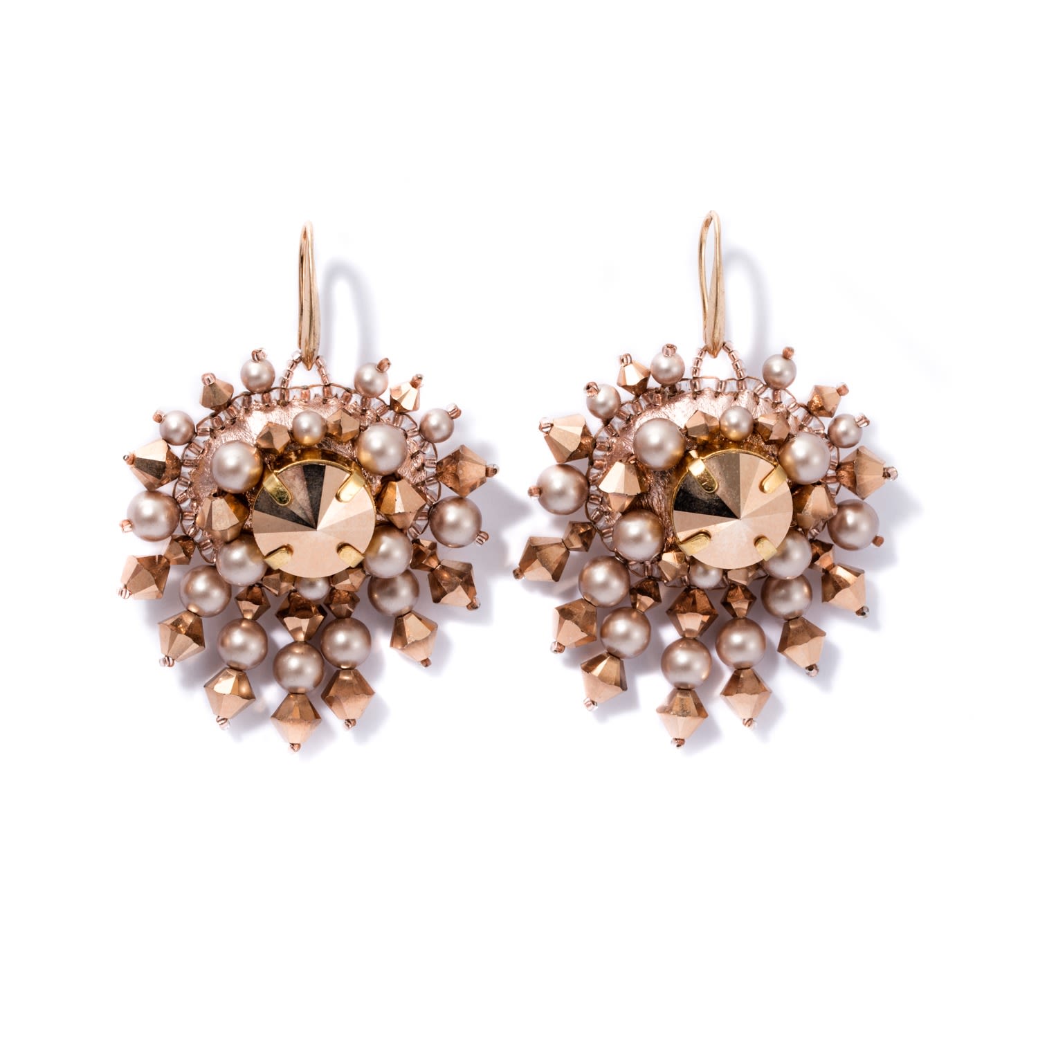 Women’s Zoe Single Rose Gold Pearl Earrings Eleve Jewels