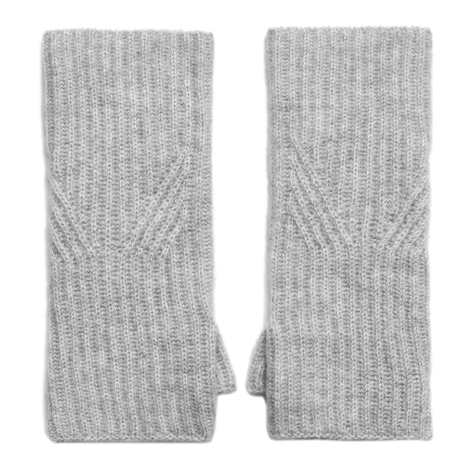 Women’s Cashmere Mitt In Foggy Grey One Size Loop Cashmere