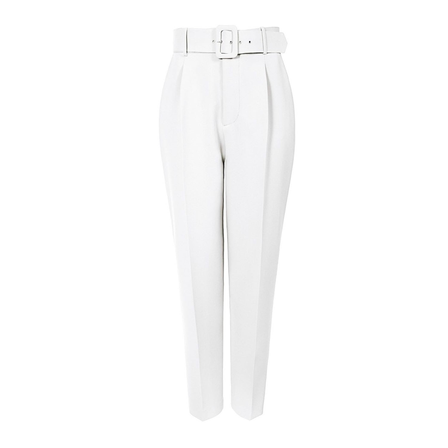 Aggi By Halewski Women's White Tracey Cloud Dancer Trousers In White