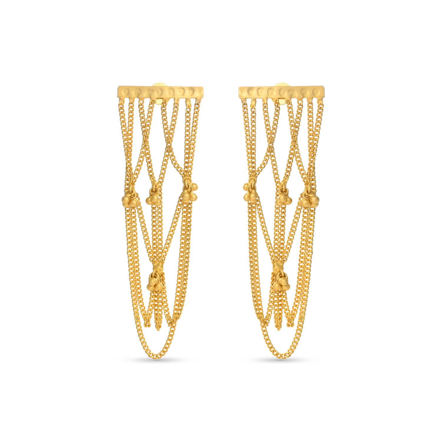Meraki By Rashmi Bajaj Women's Gold Lira Danglers Earrings