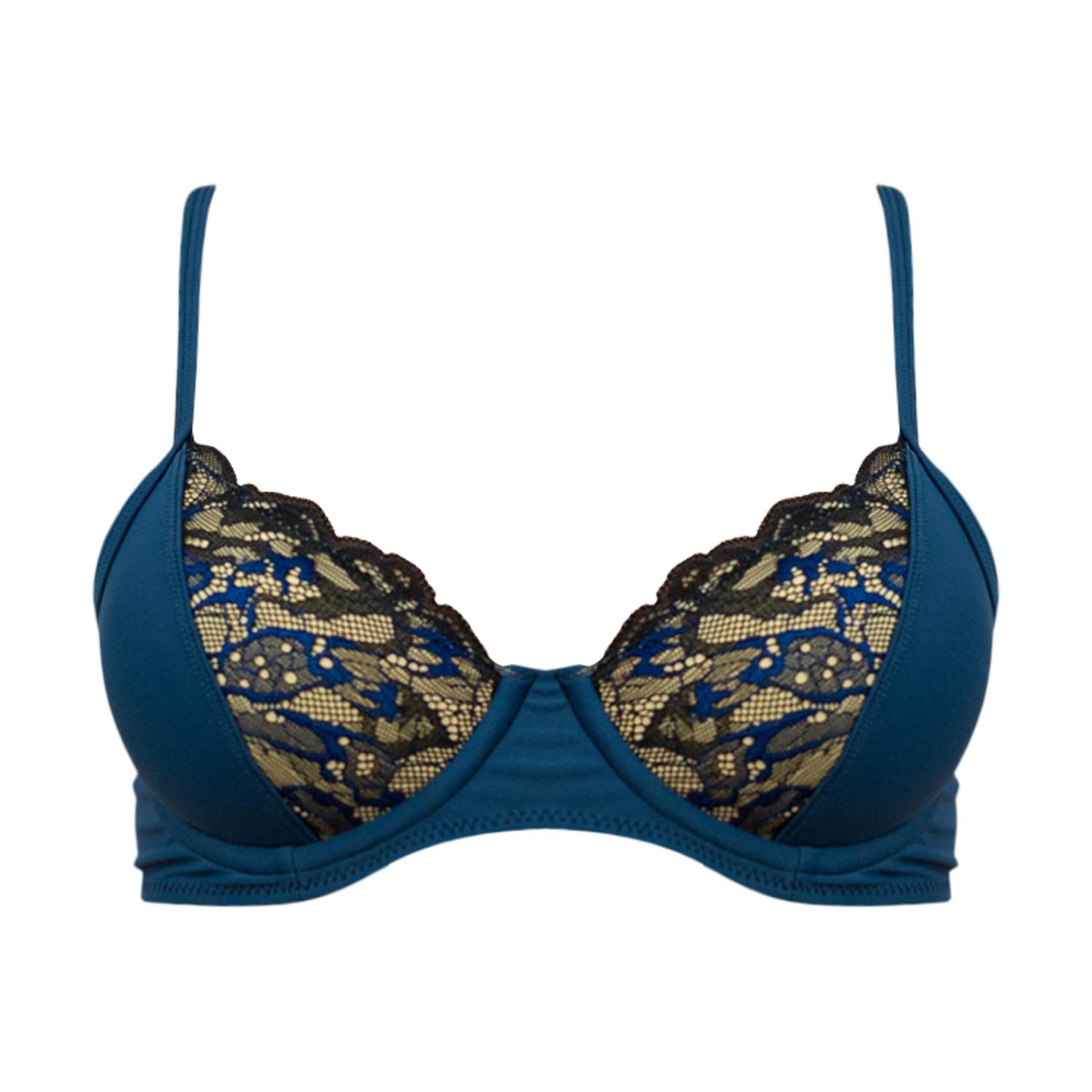 Ivy Swimwear Women's Blue Misty In Sapphire Bikini Top