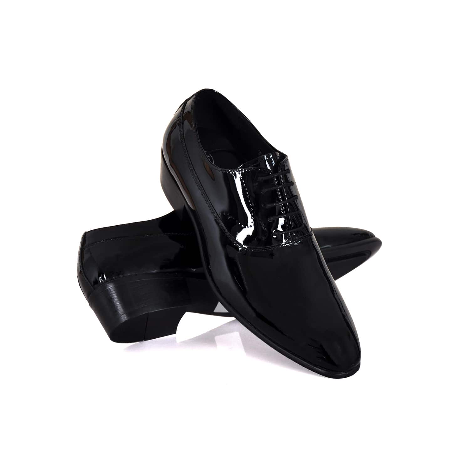 shiny black dress shoes Black Allegro Tuxedo Shoe main image 0