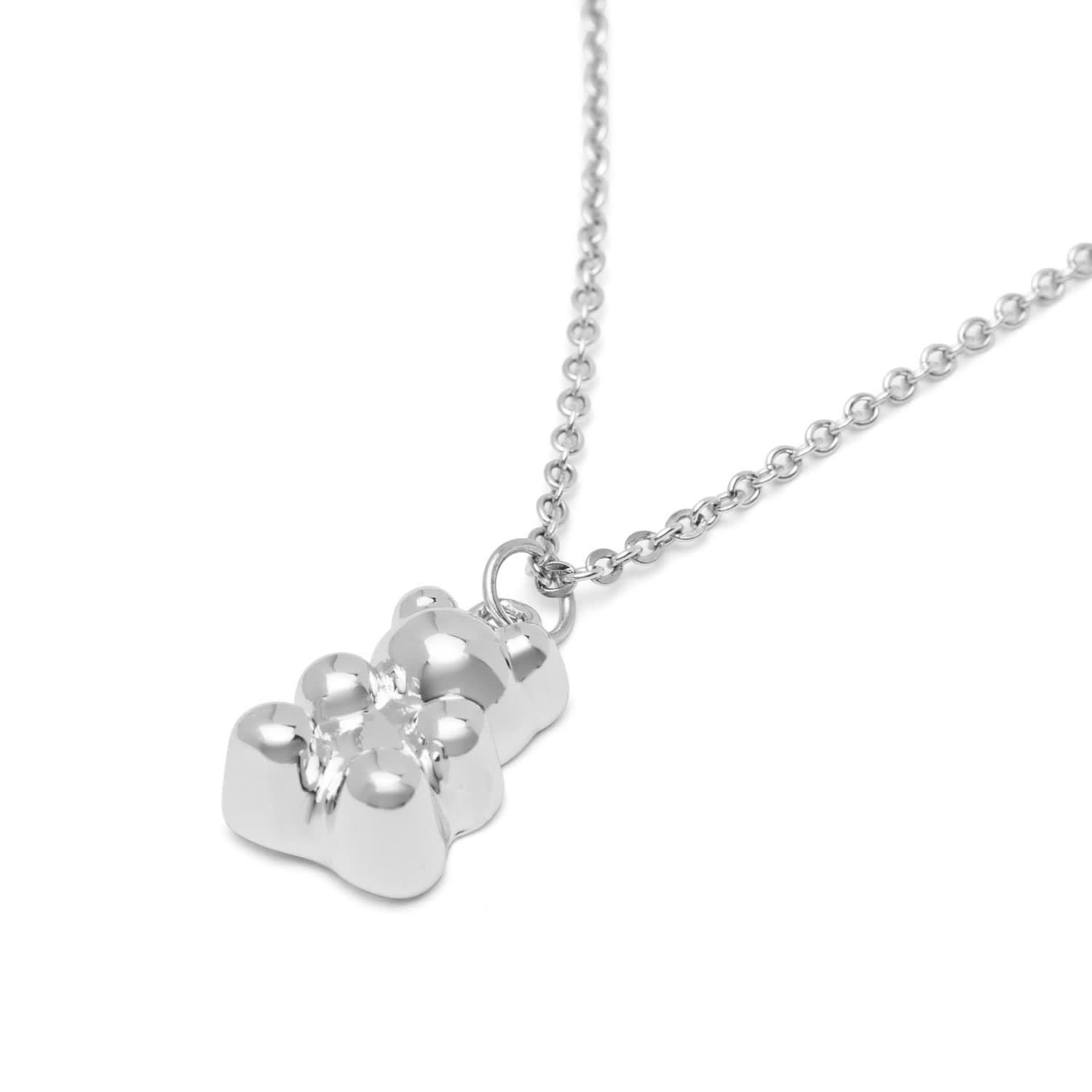 Tous silver shop bear necklace