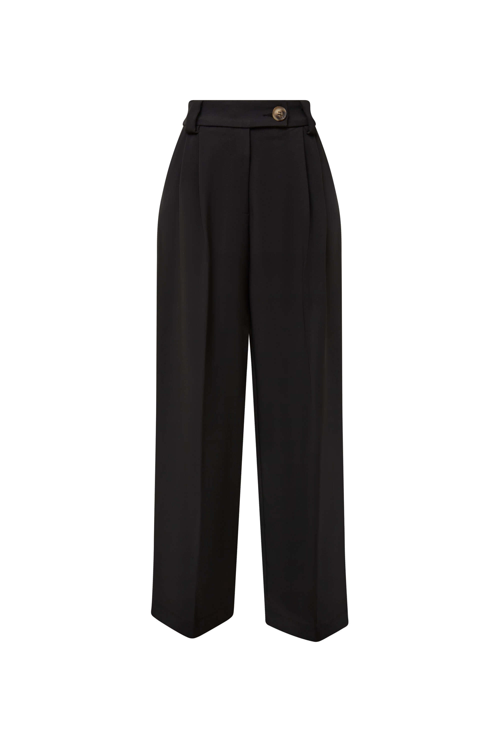 James Lakeland Women's Button Black Trousers In Black