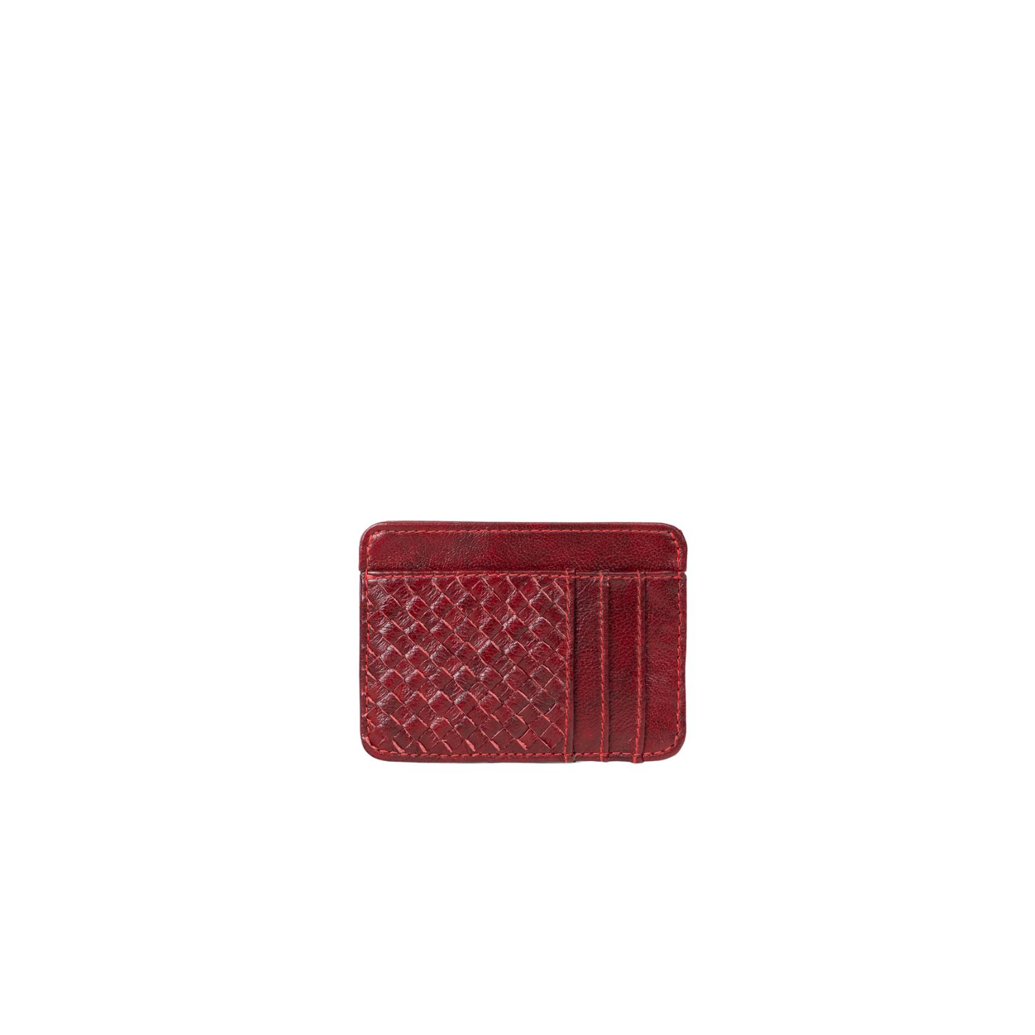 Women’s Neutrals / Green / Red Card Holder Deux Mains