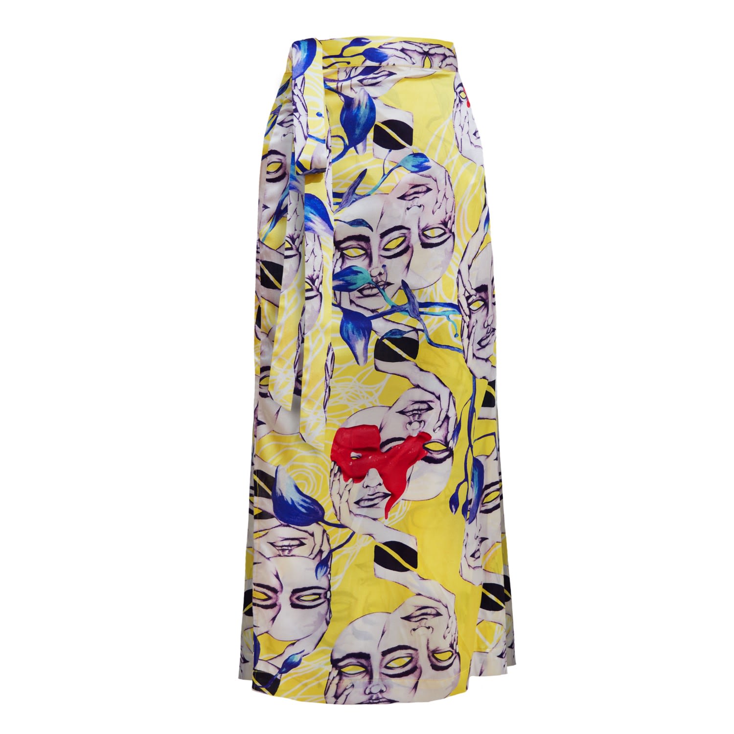 Women’s Yellow / Orange Ida Silk Wrap Skirt - Yellow Gemini Small Sabina’sderberg