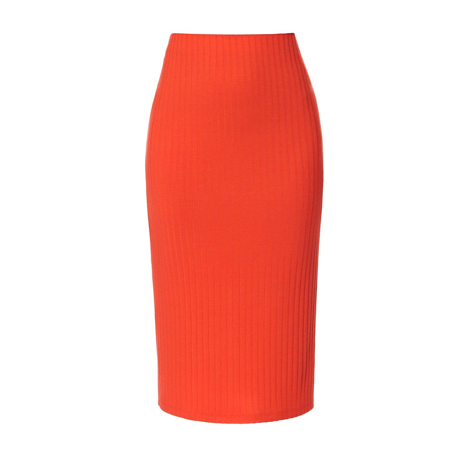 Aggi By Halewski Women's Yellow / Orange Rita Sum Orange Bodycon Midi Skirt In Yellow/orange