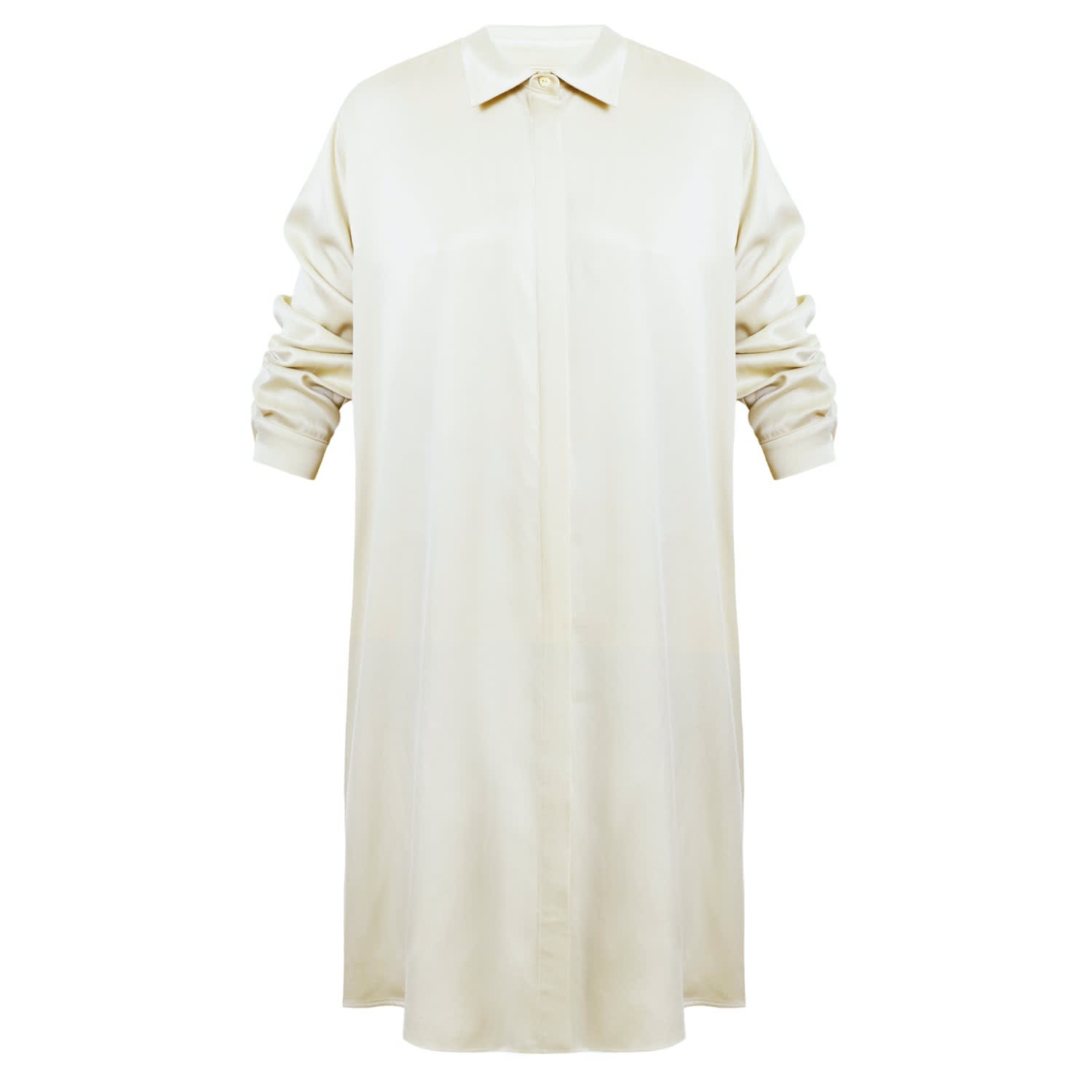 oversized midi shirt dress