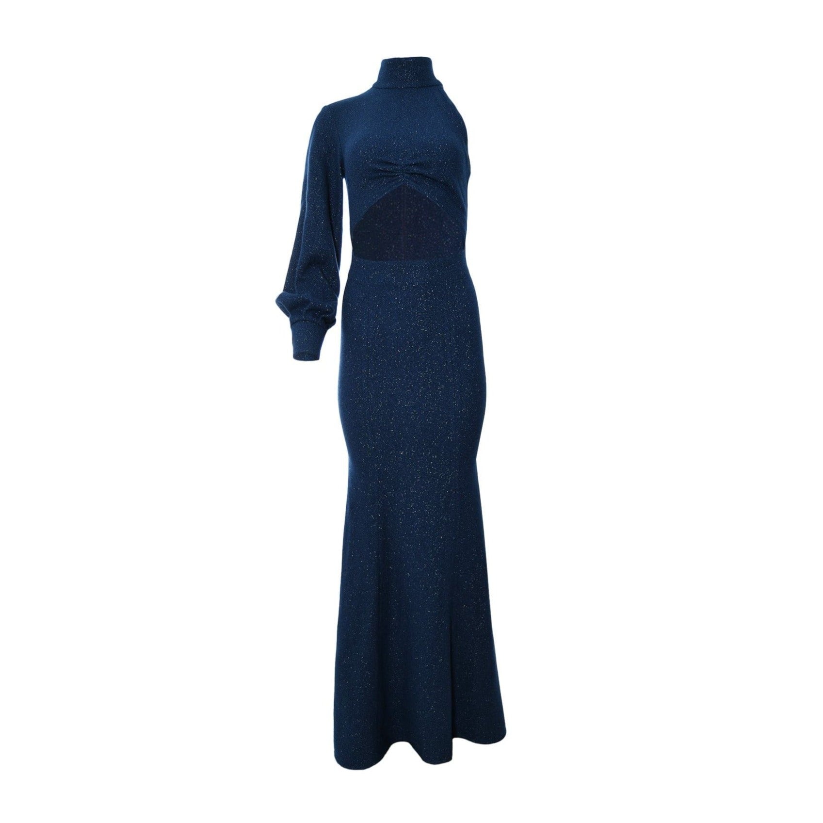 Women’s Galaxy Blue Shoulder Long Dress Medium Adiba