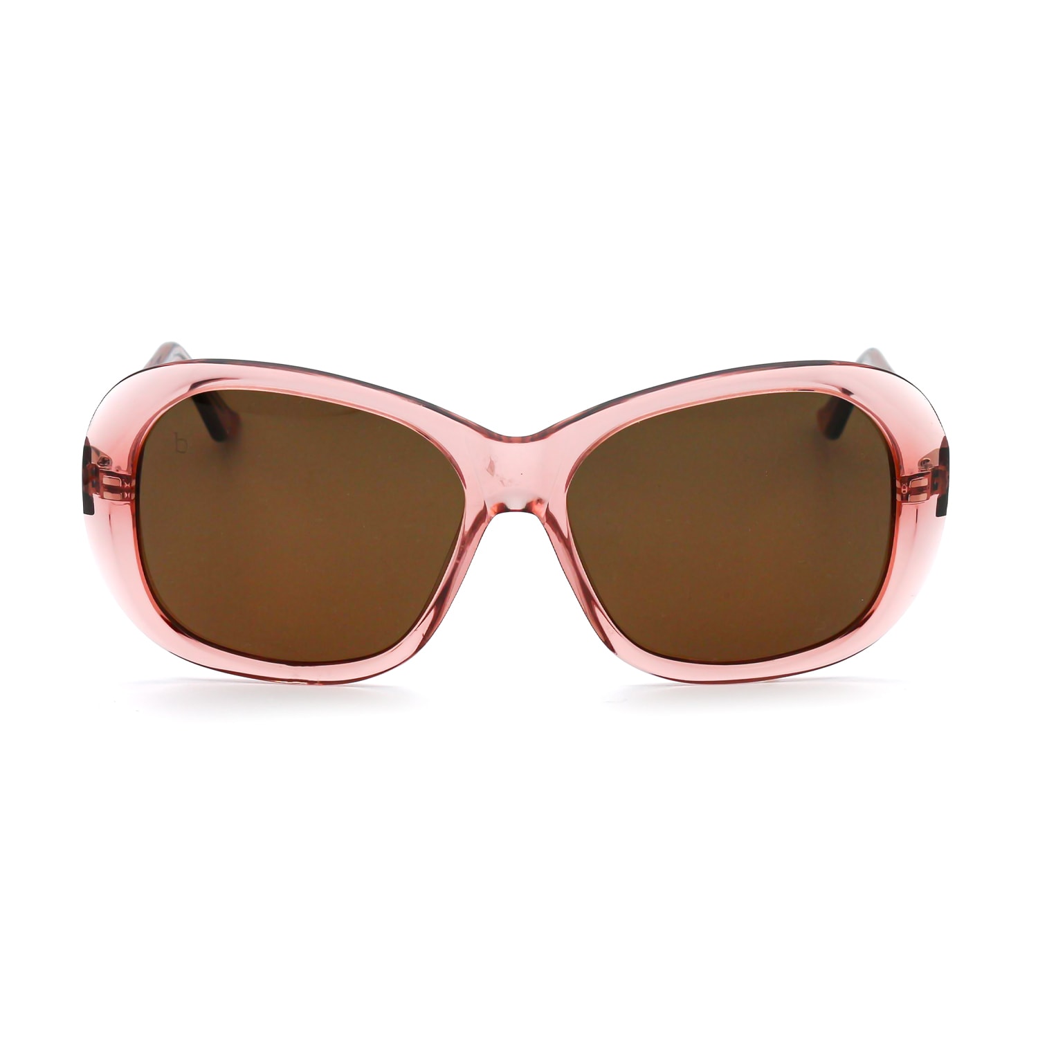 Women’s Pink / Purple The Palm Springs Oversized Round Sunglasses In Crystal Blush One Size Brook Eyewear