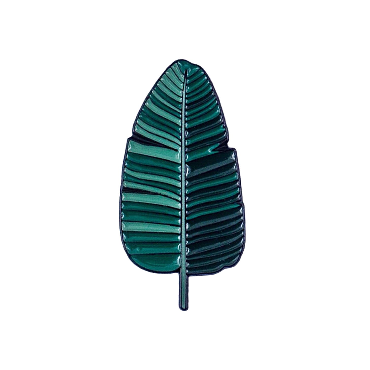 Women’s Green Enamel Pin Palm Leaf Make Heads Turn