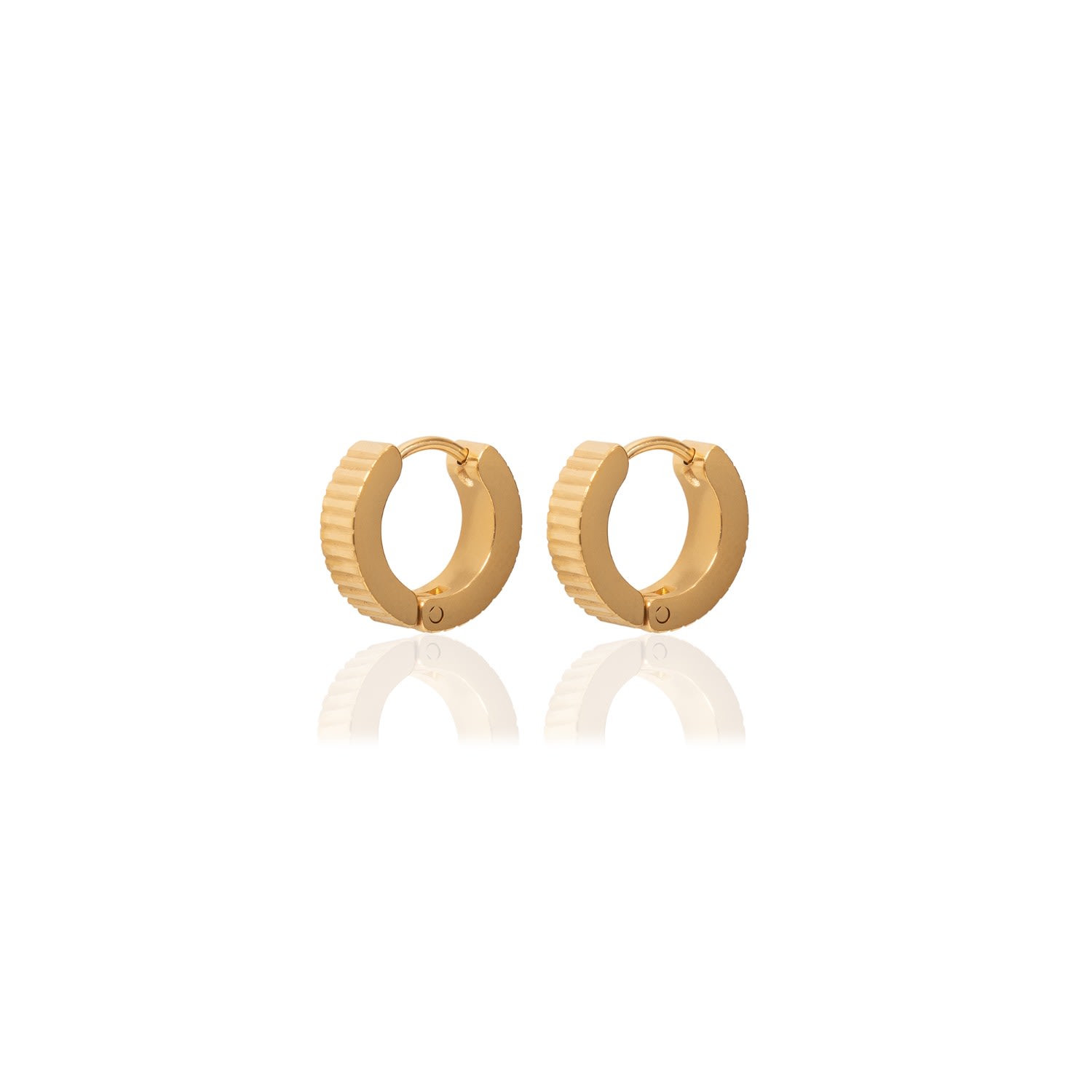 A Weathered Penny Women's Gold Fleur Hoops In Brown
