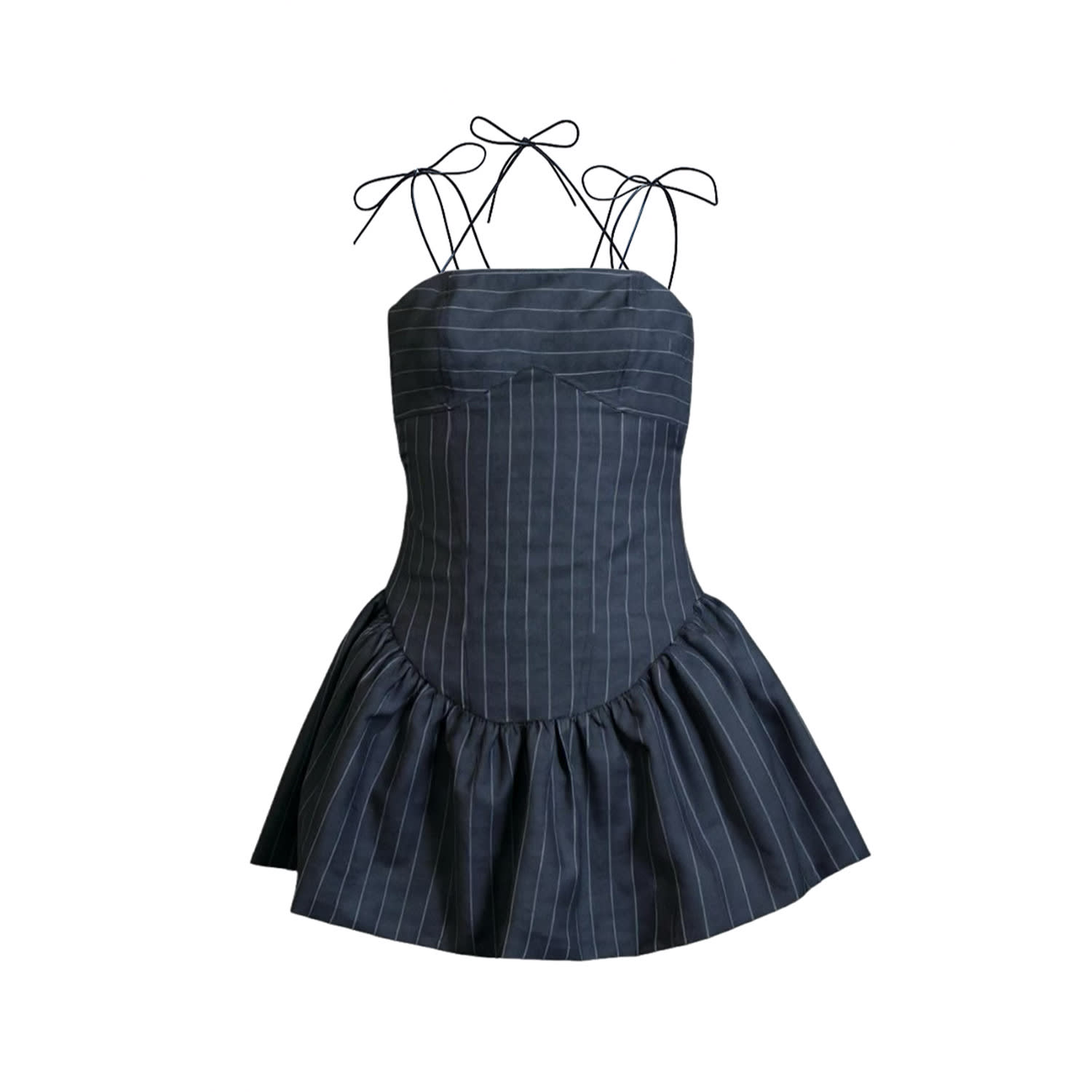 Salteye Studio Women's Blue Drop-waist Mini Dress In Blue