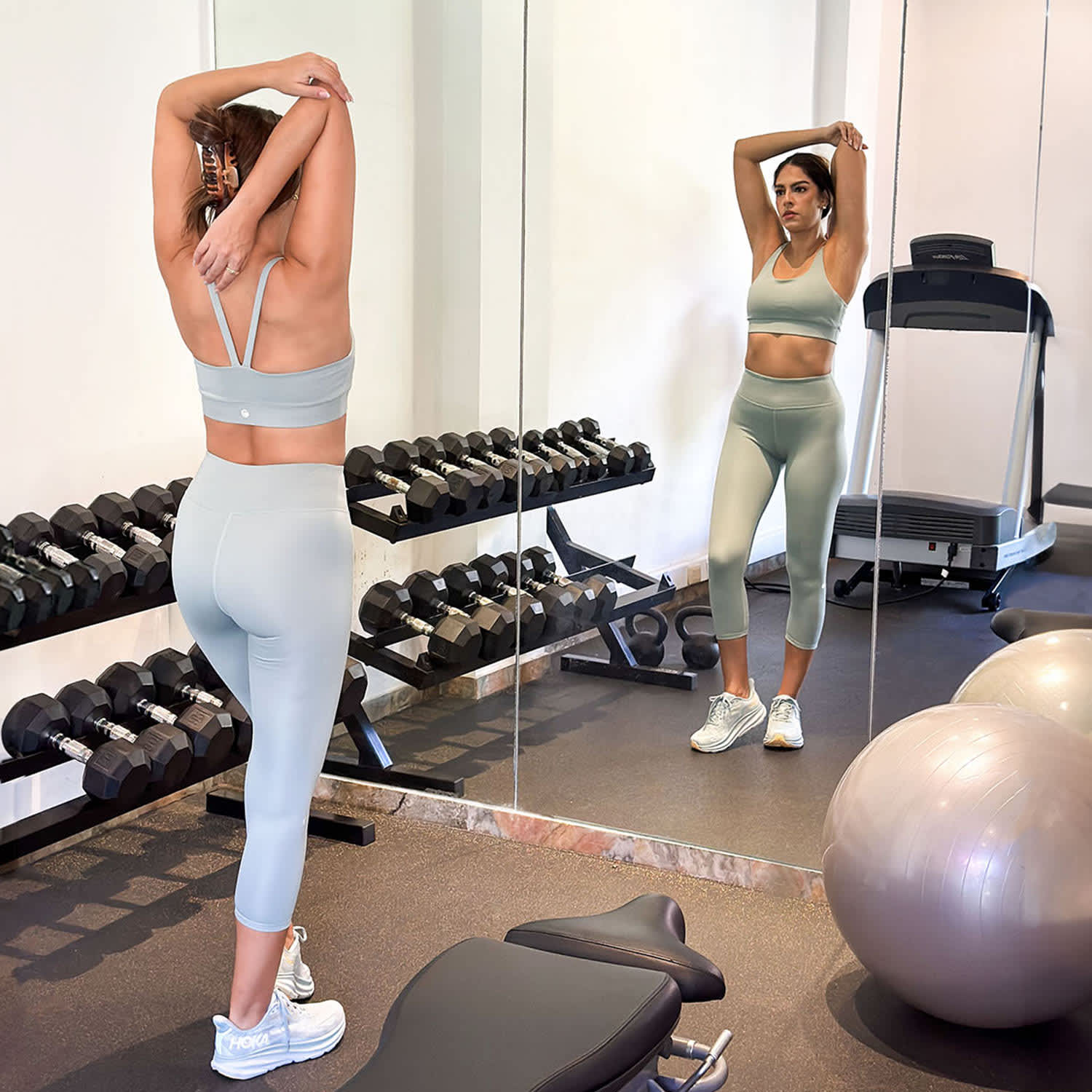 Summer Mint Stripe Bra