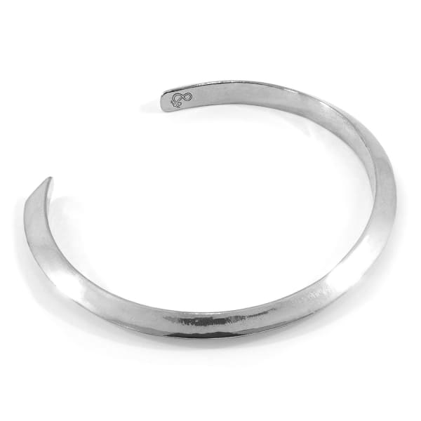 Anchor & Crew Benson Triagonal Maxi Wayfarer Silver Bangle In Silver