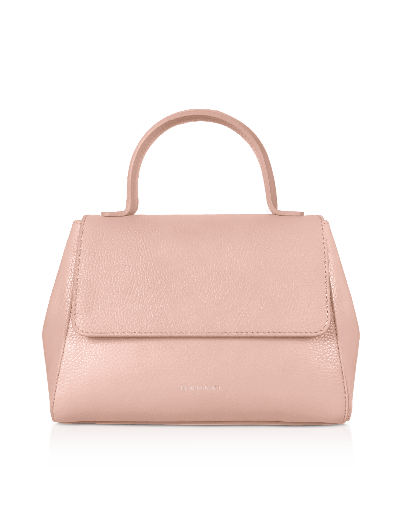 Le Parmentier Orange Ladyfinger Top Handle Ladybag W/strap - Pink In Orange