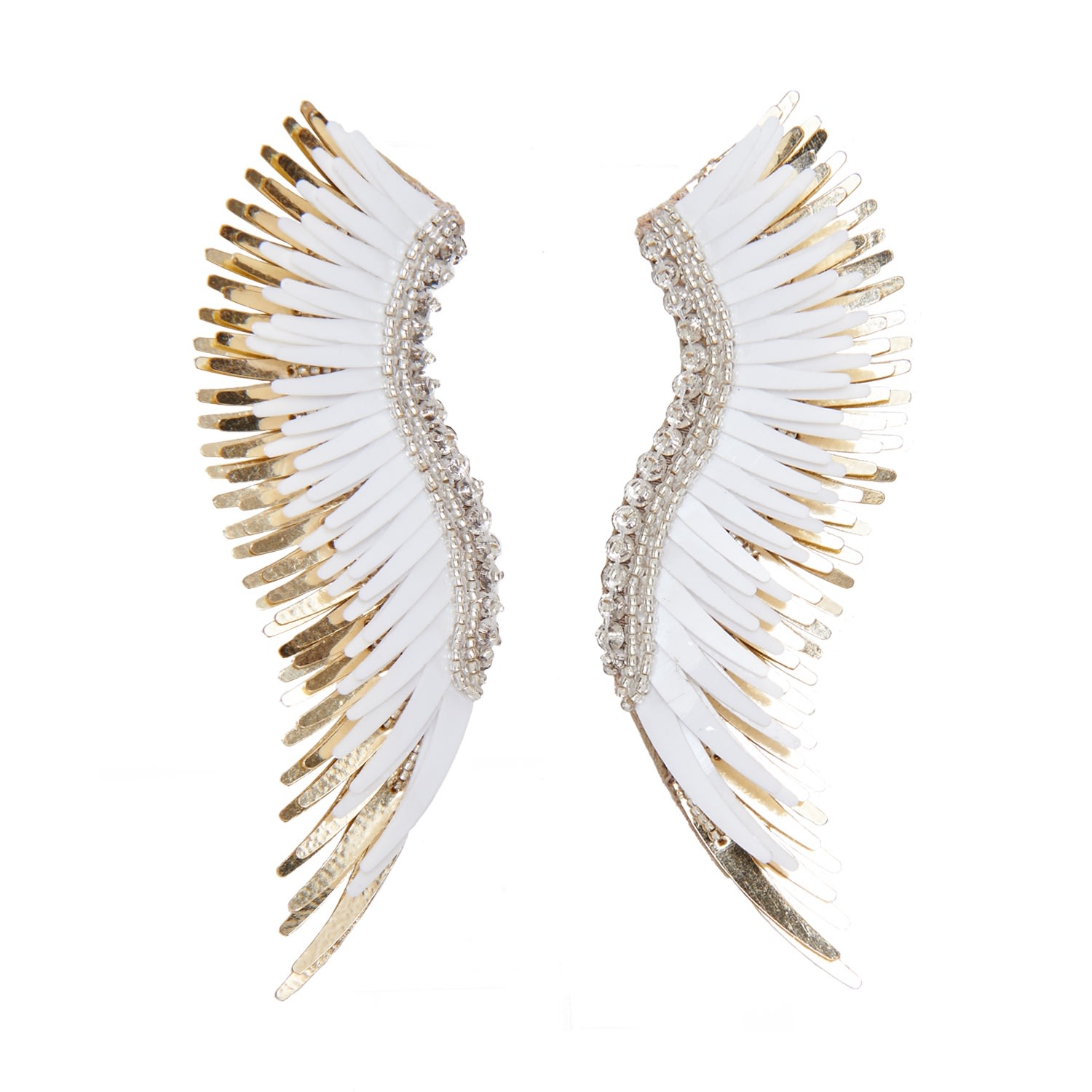 Mignonne Gavigan Women's Madeline Earrings White Gold In White