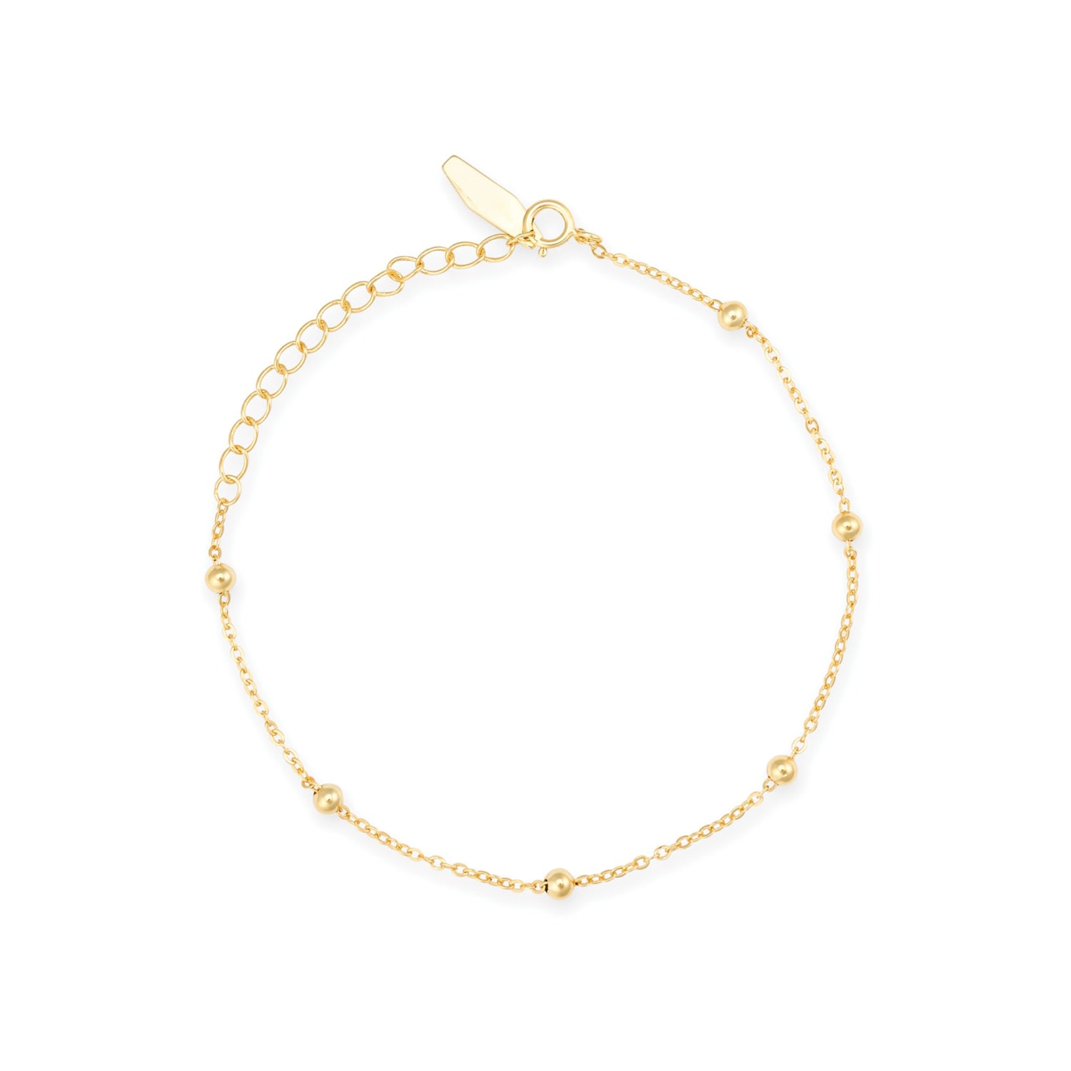 Women’s Dainty Gold Beaded Bracelet Elk & Bloom - Everyday Fine Jewellery