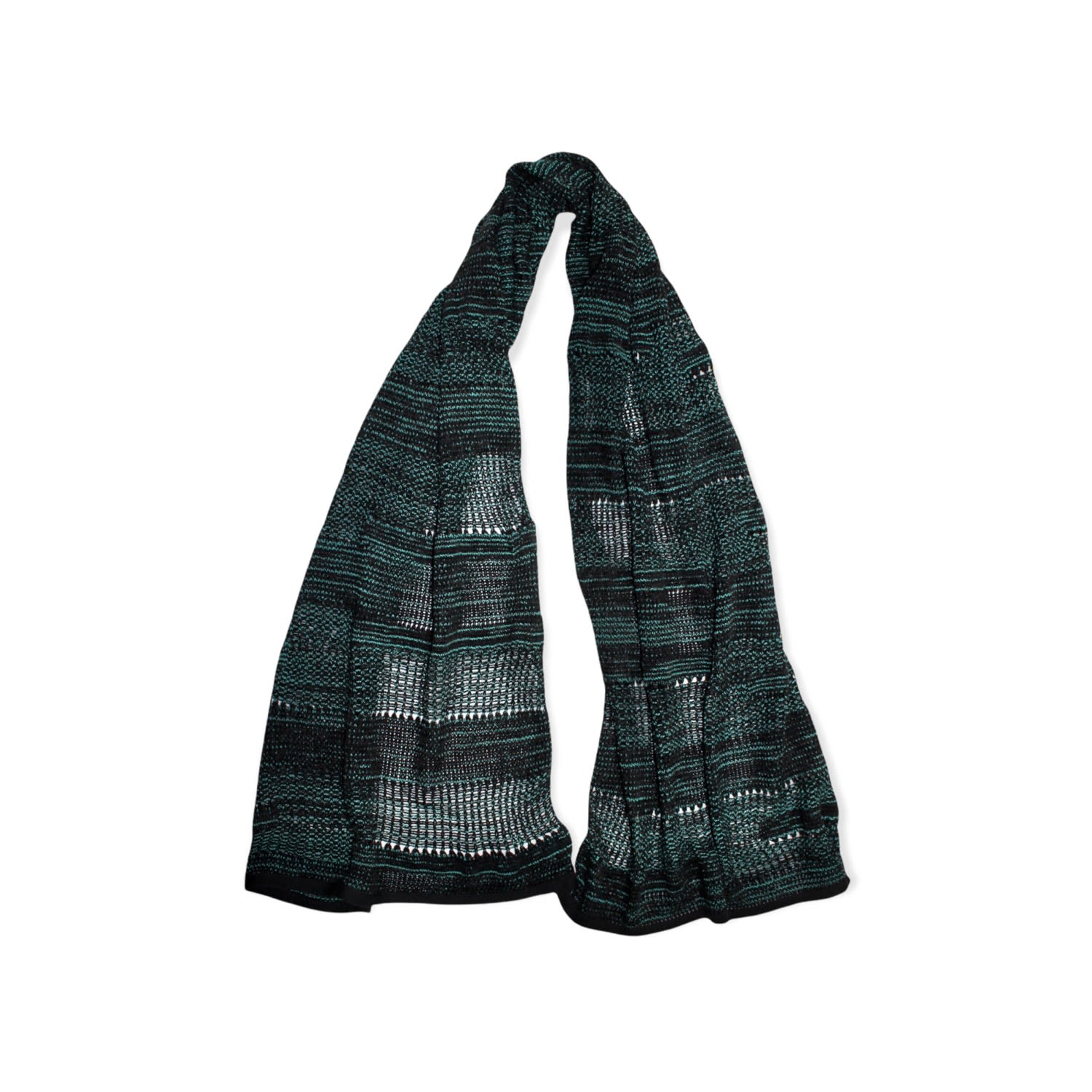 Maria Aristidou Women's Green / Black Unisex Lace Scarf - Green In Green/black